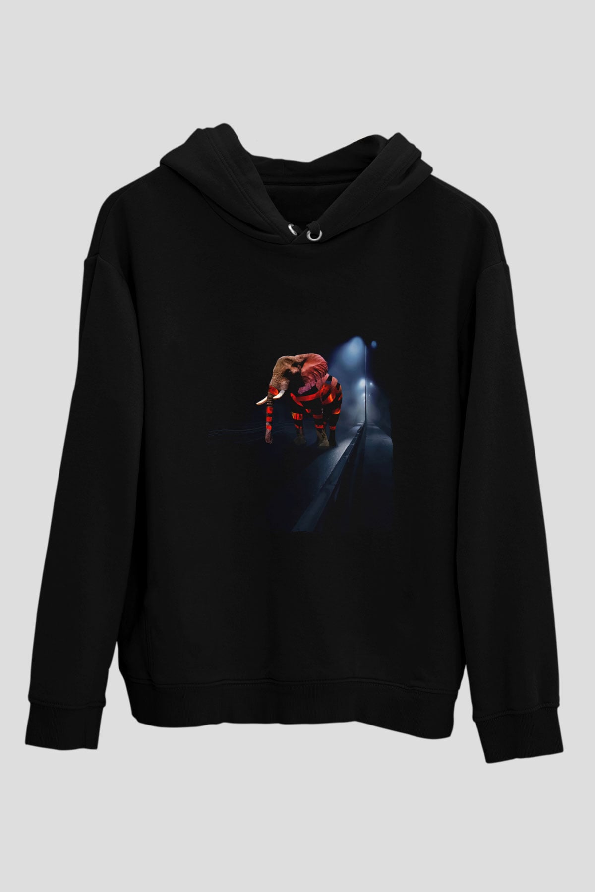 Fil Siyah Unisex Hoodie