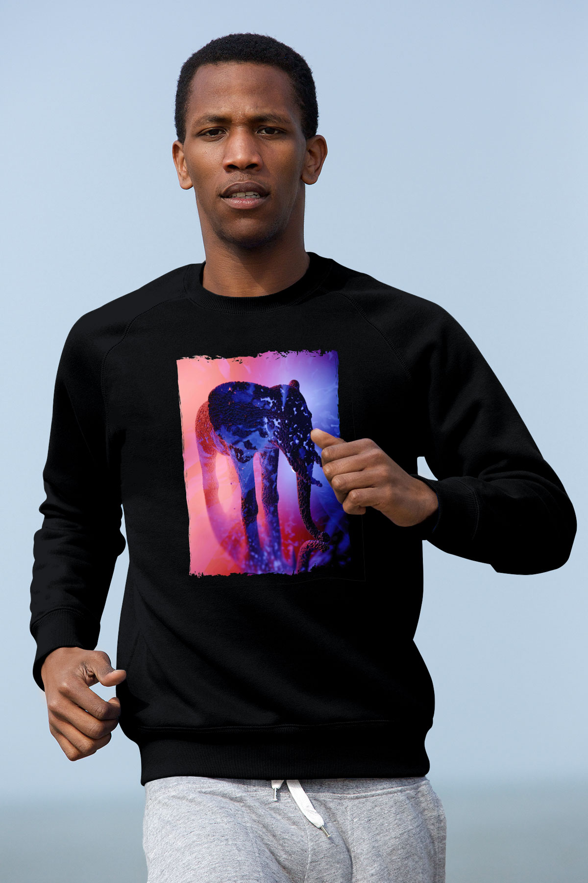 Fil Siyah Unisex Sweatshirt