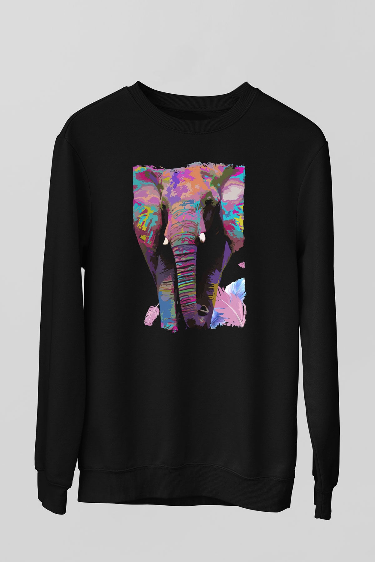 Fil Siyah Unisex Sweatshirt