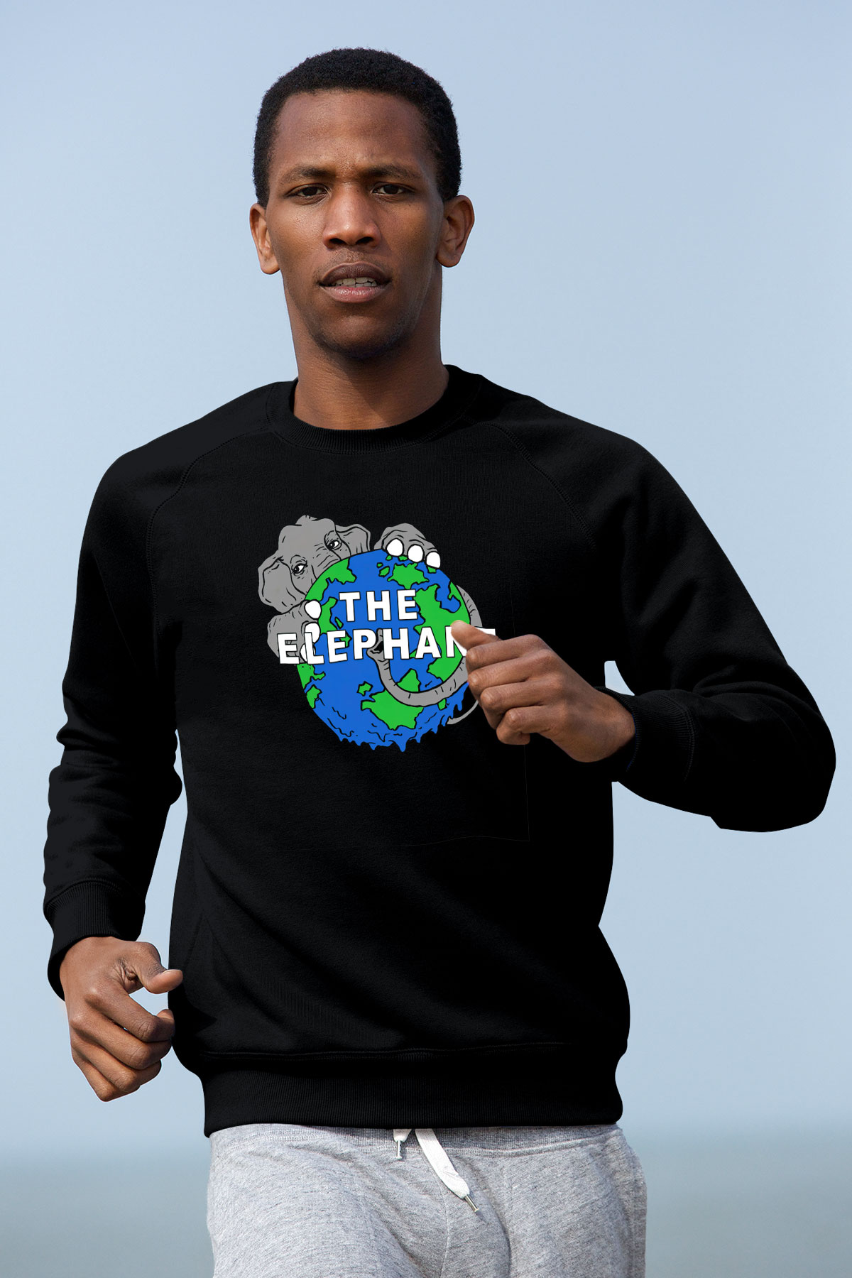 Fil Siyah Unisex Sweatshirt