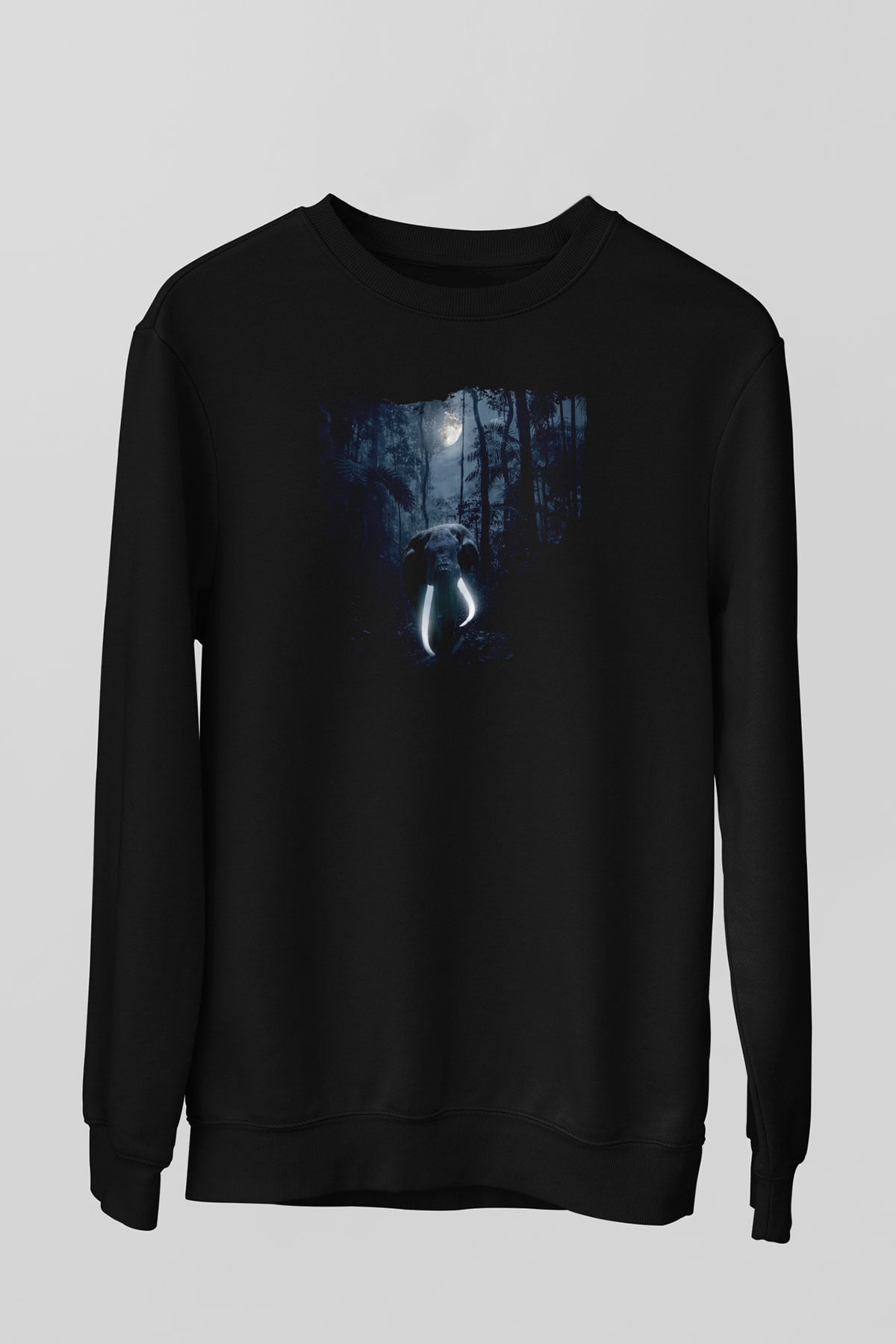Fil Siyah Unisex Sweatshirt