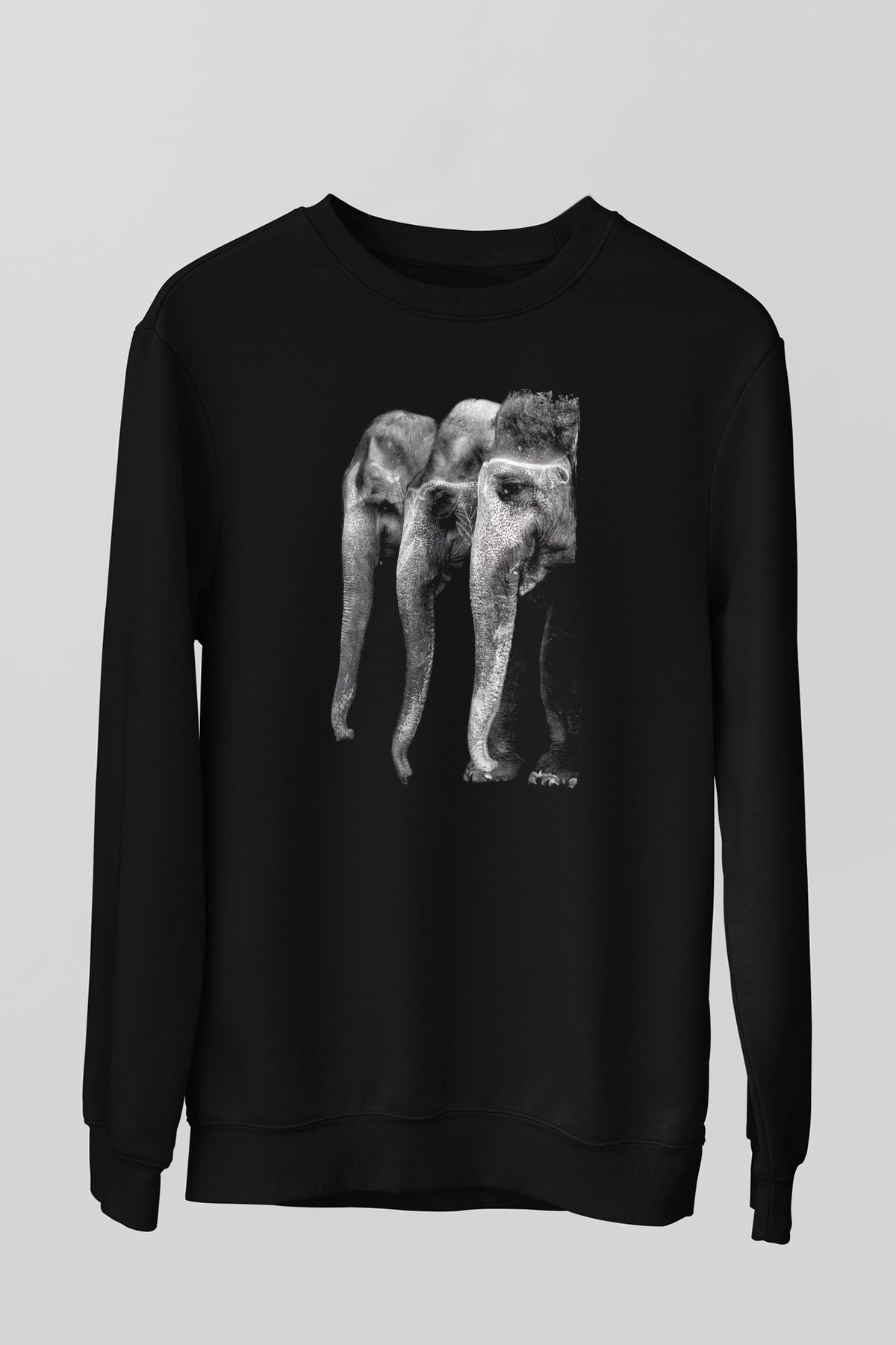 Fil Siyah Unisex Sweatshirt