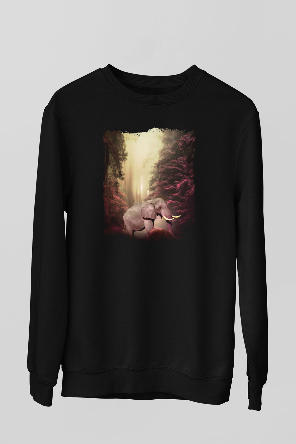 Fil Siyah Unisex Sweatshirt