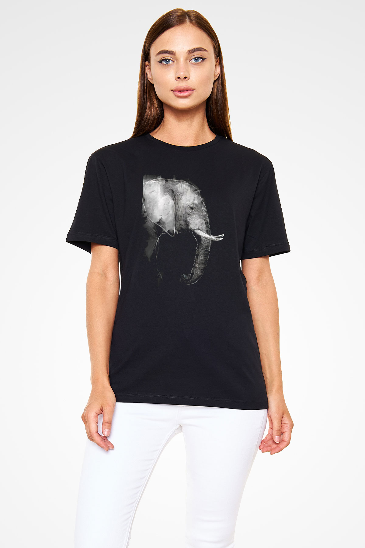 Fil Siyah Unisex Tişört T-Shirt - TişörtFabrikası