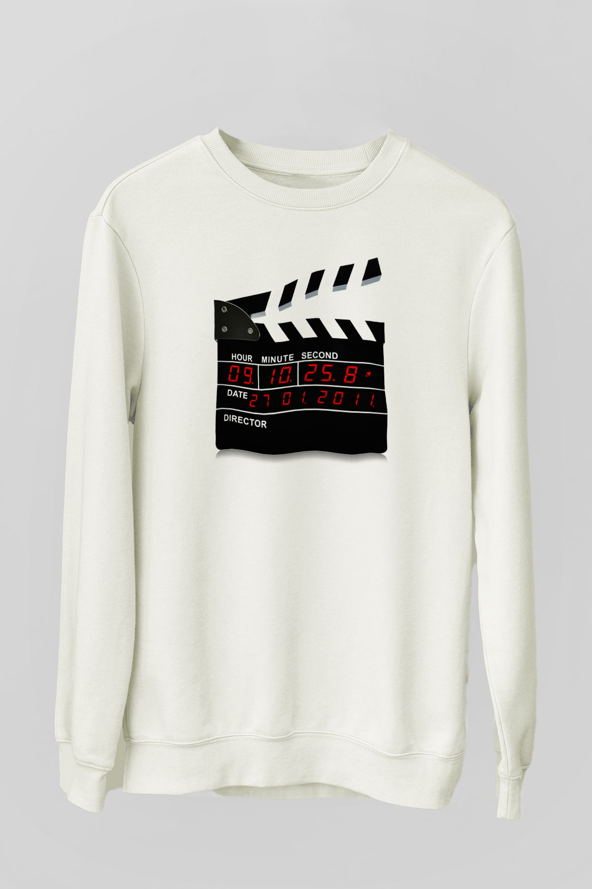 Film yönetmeni Beyaz Unisex Sweatshirt