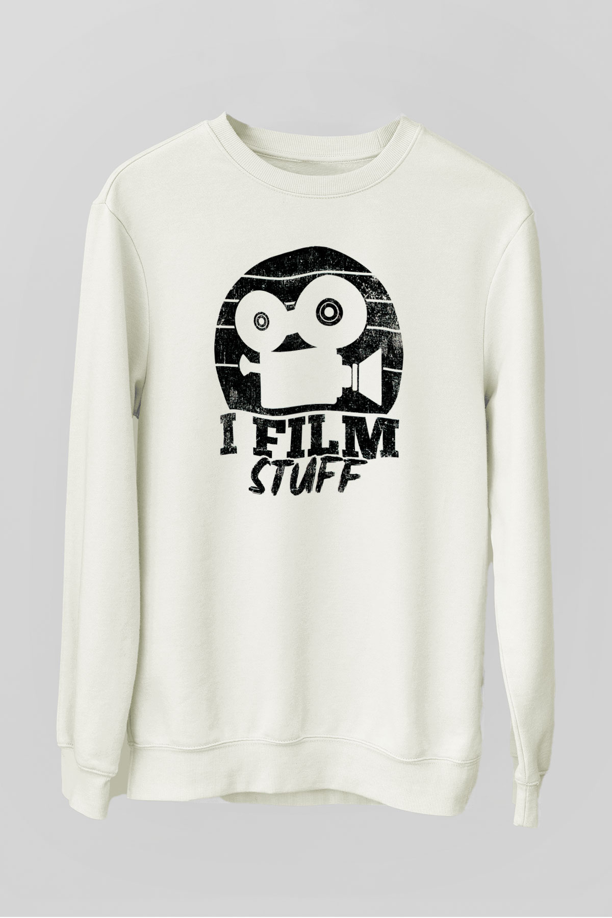 Film yönetmeni Beyaz Unisex Sweatshirt