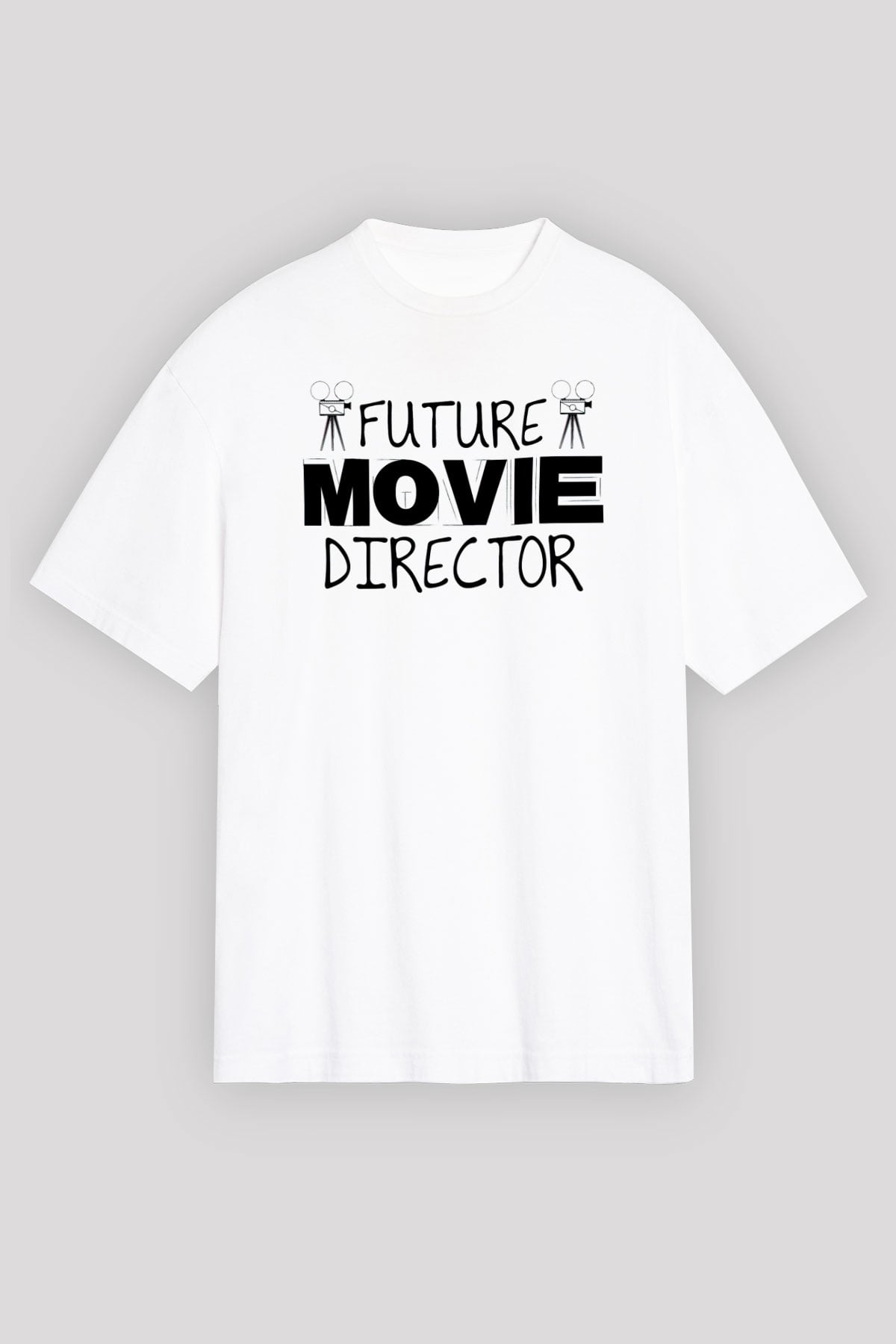 Film yönetmeni Beyaz Unisex Tişört T-Shirt - TişörtFabrikası