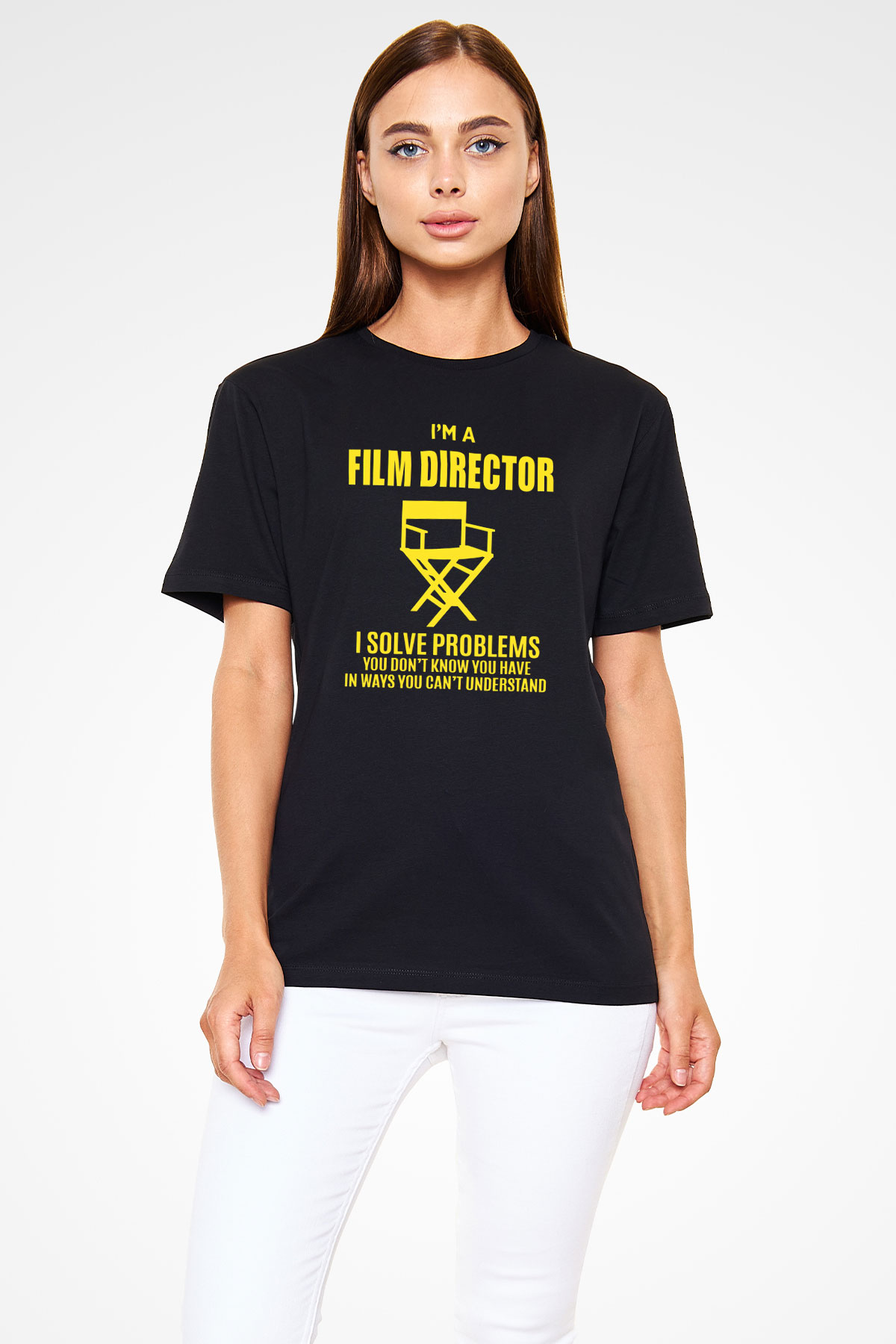 Film yönetmeni Siyah Unisex Tişört T-Shirt - TişörtFabrikası