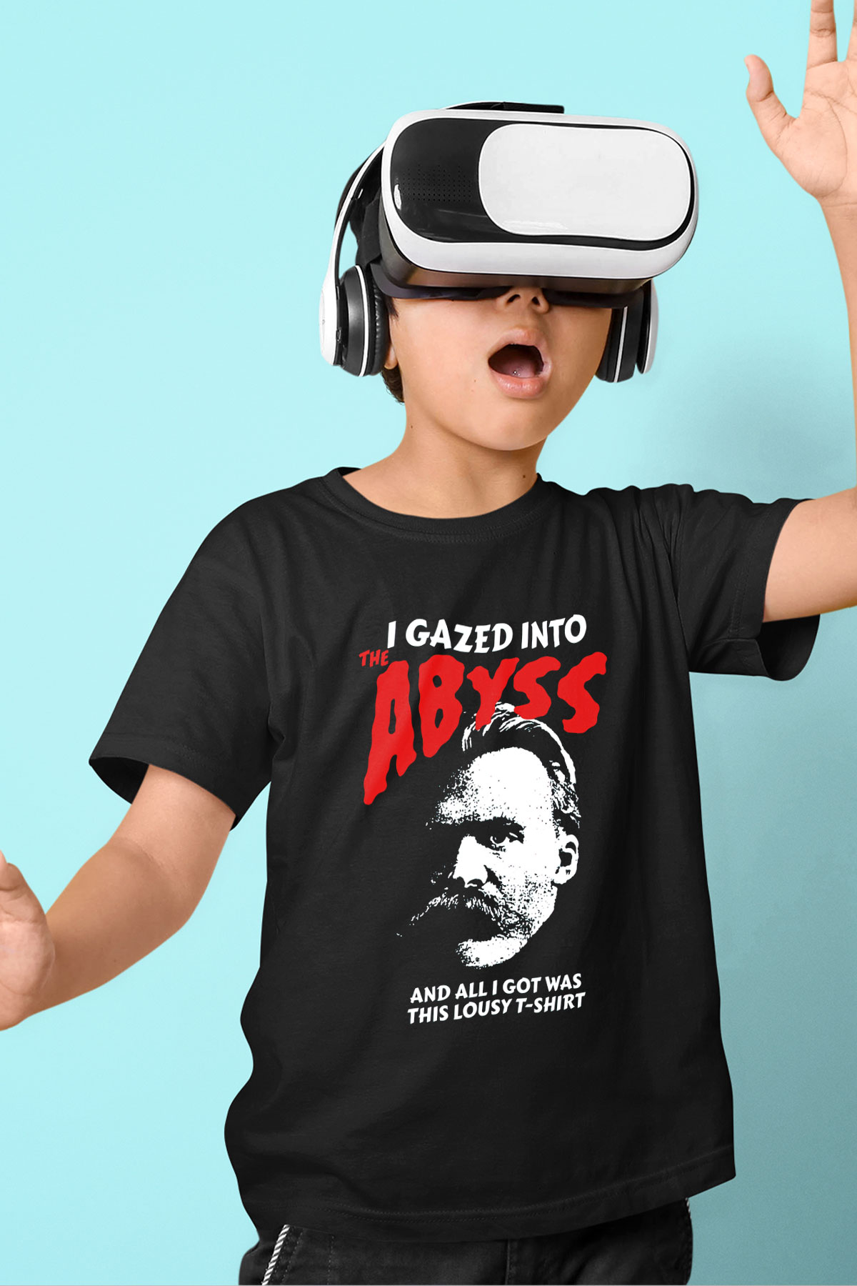 Filozof Siyah Unisex Çocuk Tişört
