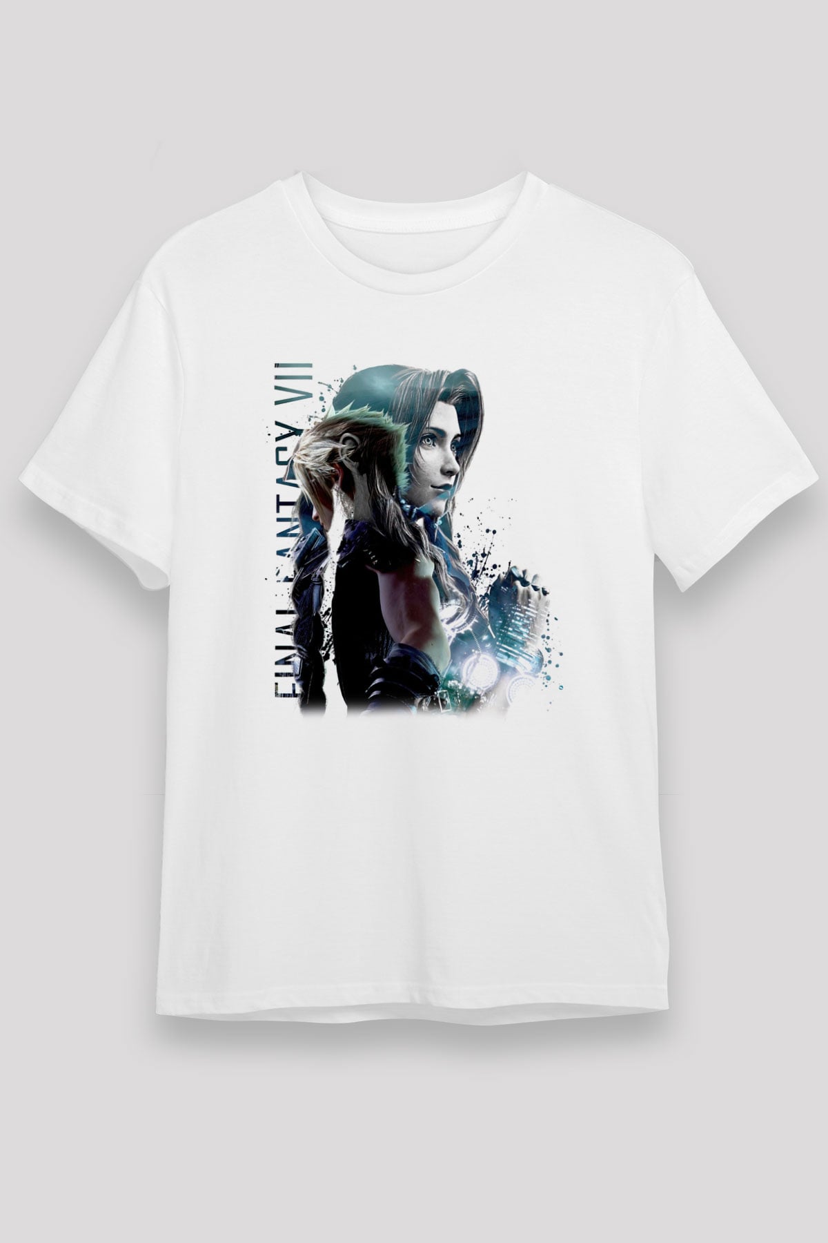 Final Fantasy Beyaz Unisex Tişört T-Shirt