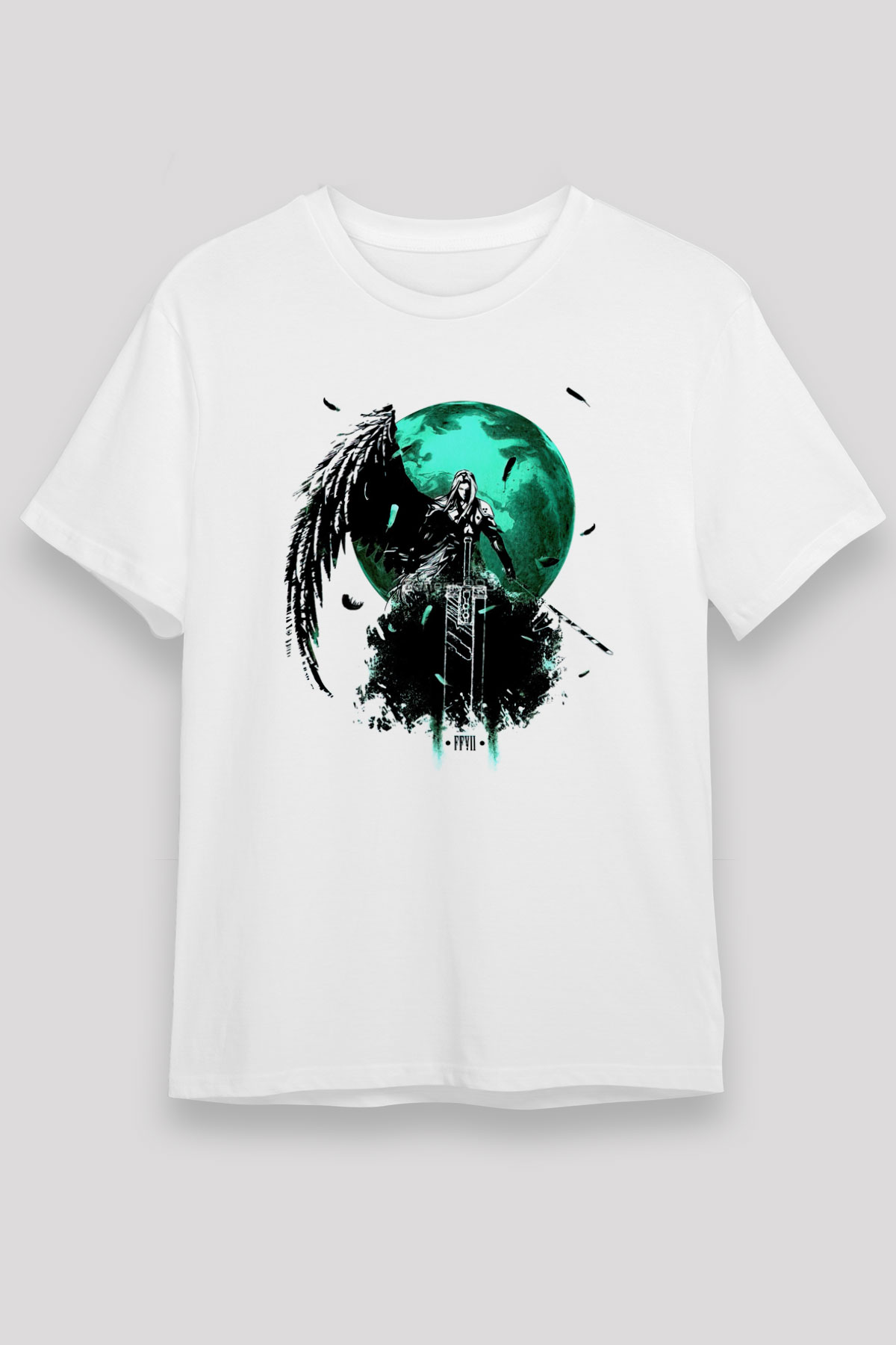 Final Fantasy Beyaz Unisex Tişört T-Shirt