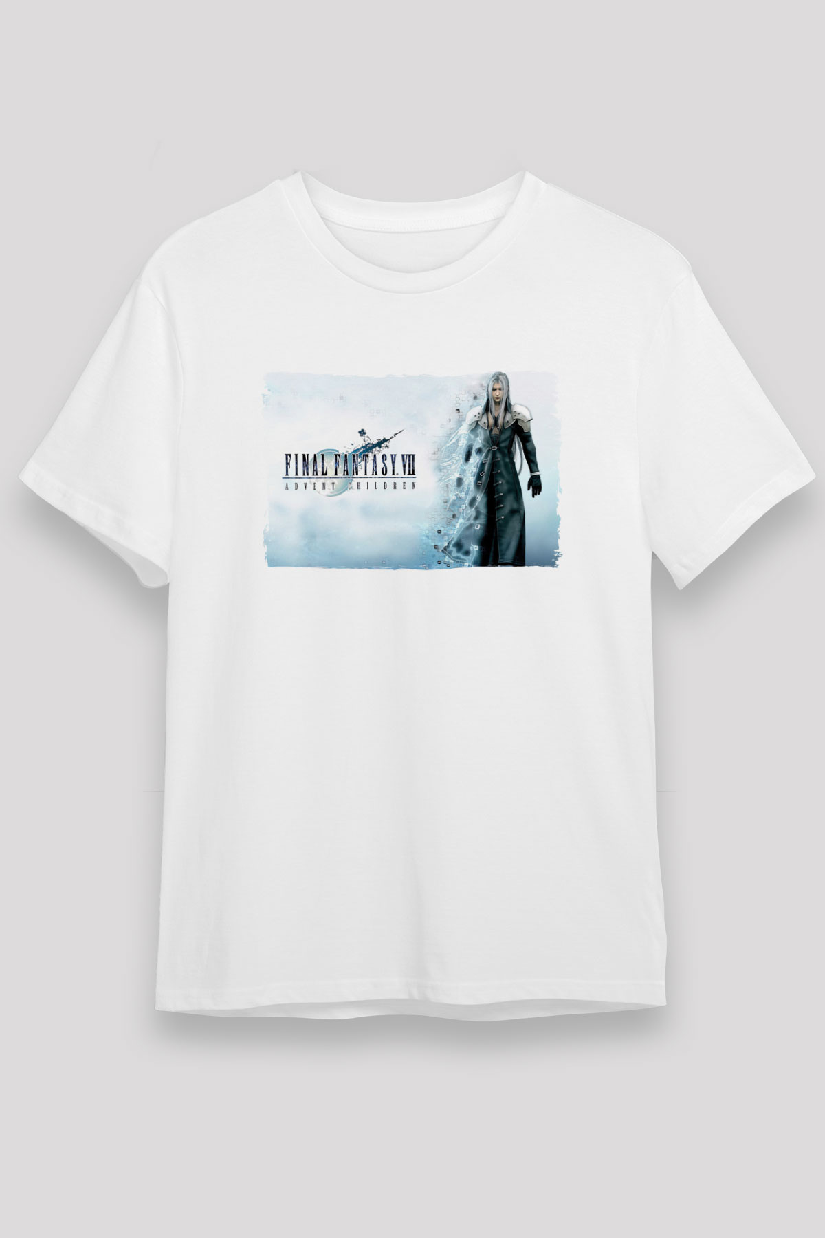 Final Fantasy Beyaz Unisex Tişört T-Shirt