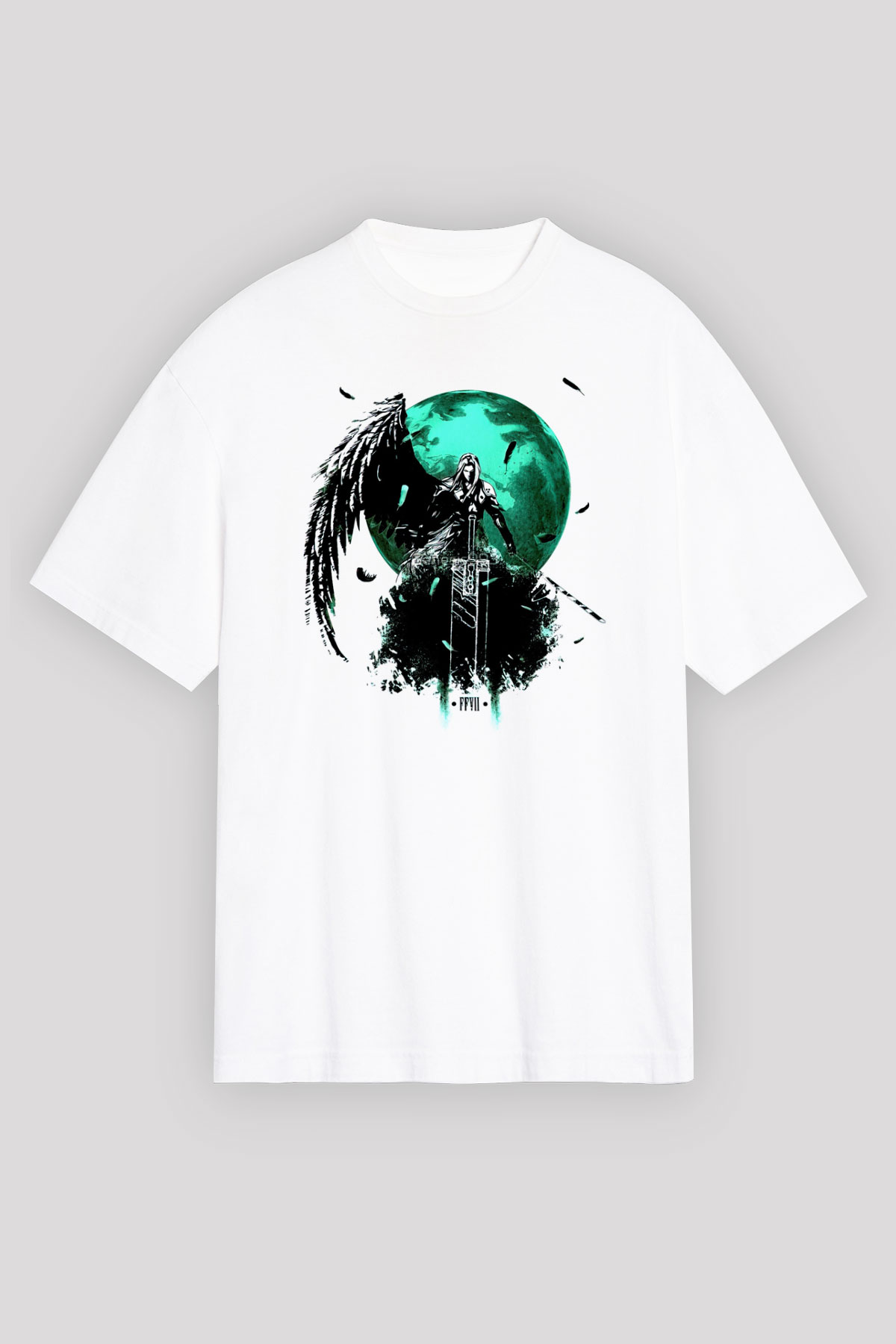 Final Fantasy Beyaz Unisex Tişört T-Shirt