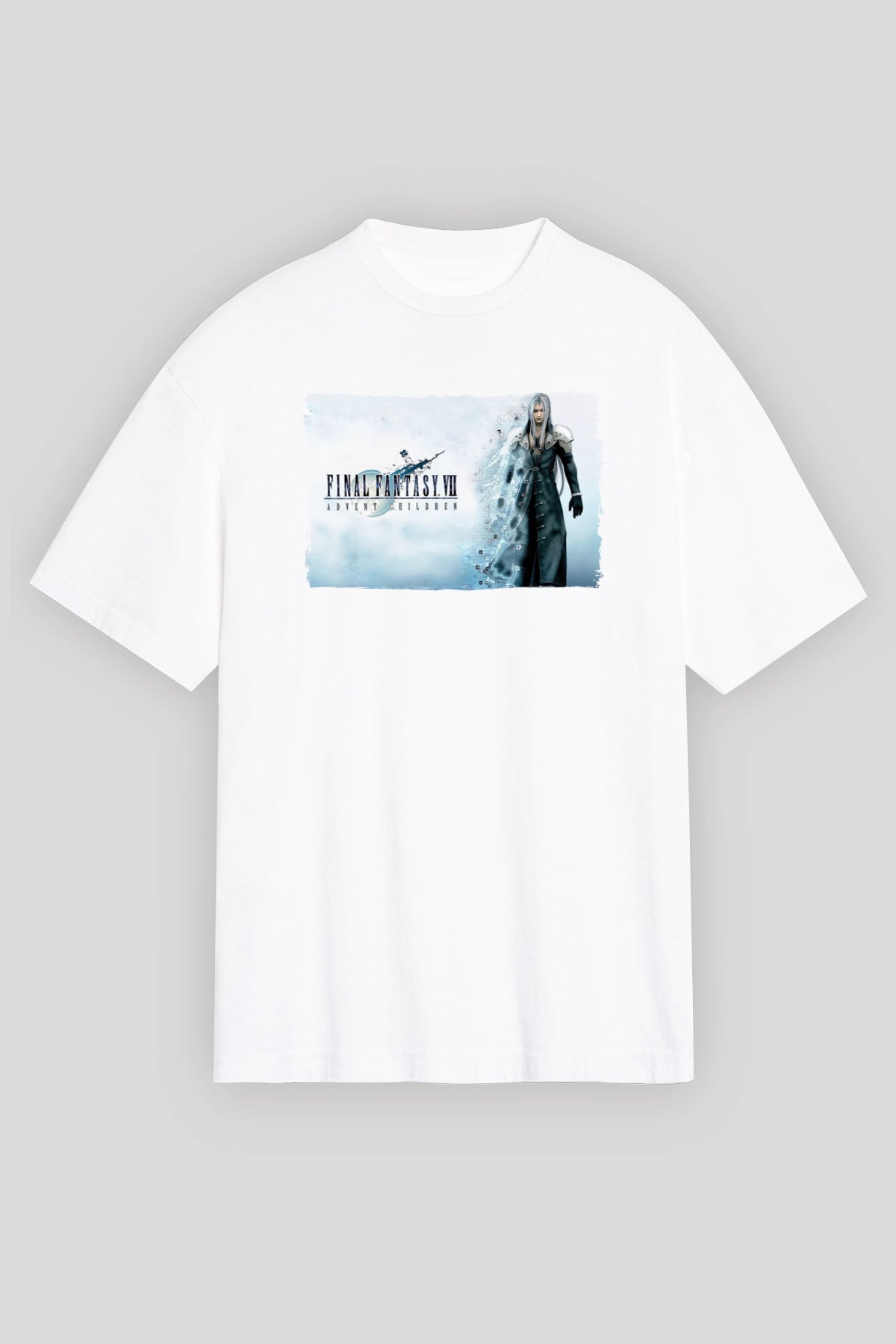 Final Fantasy Beyaz Unisex Tişört T-Shirt