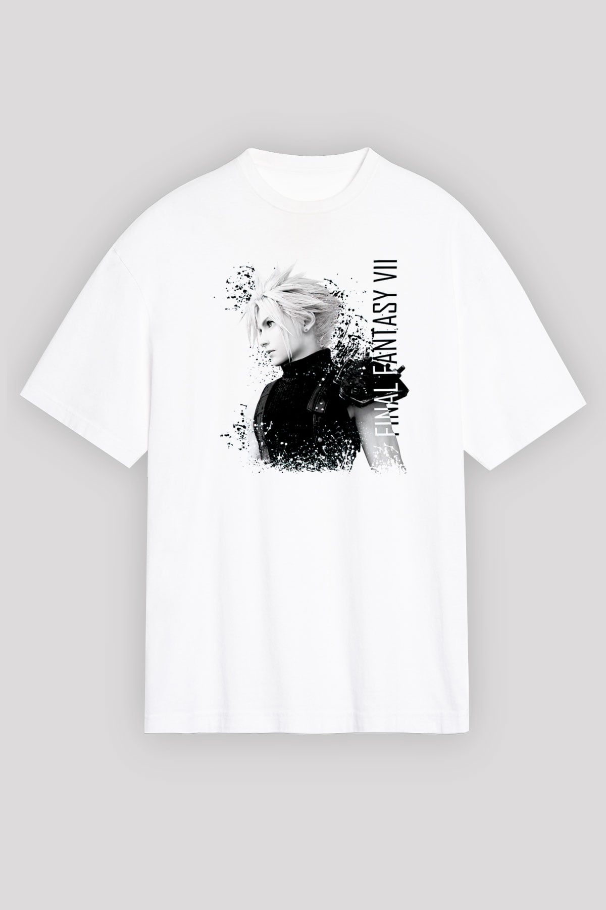 Final Fantasy Beyaz Unisex Tişört T-Shirt