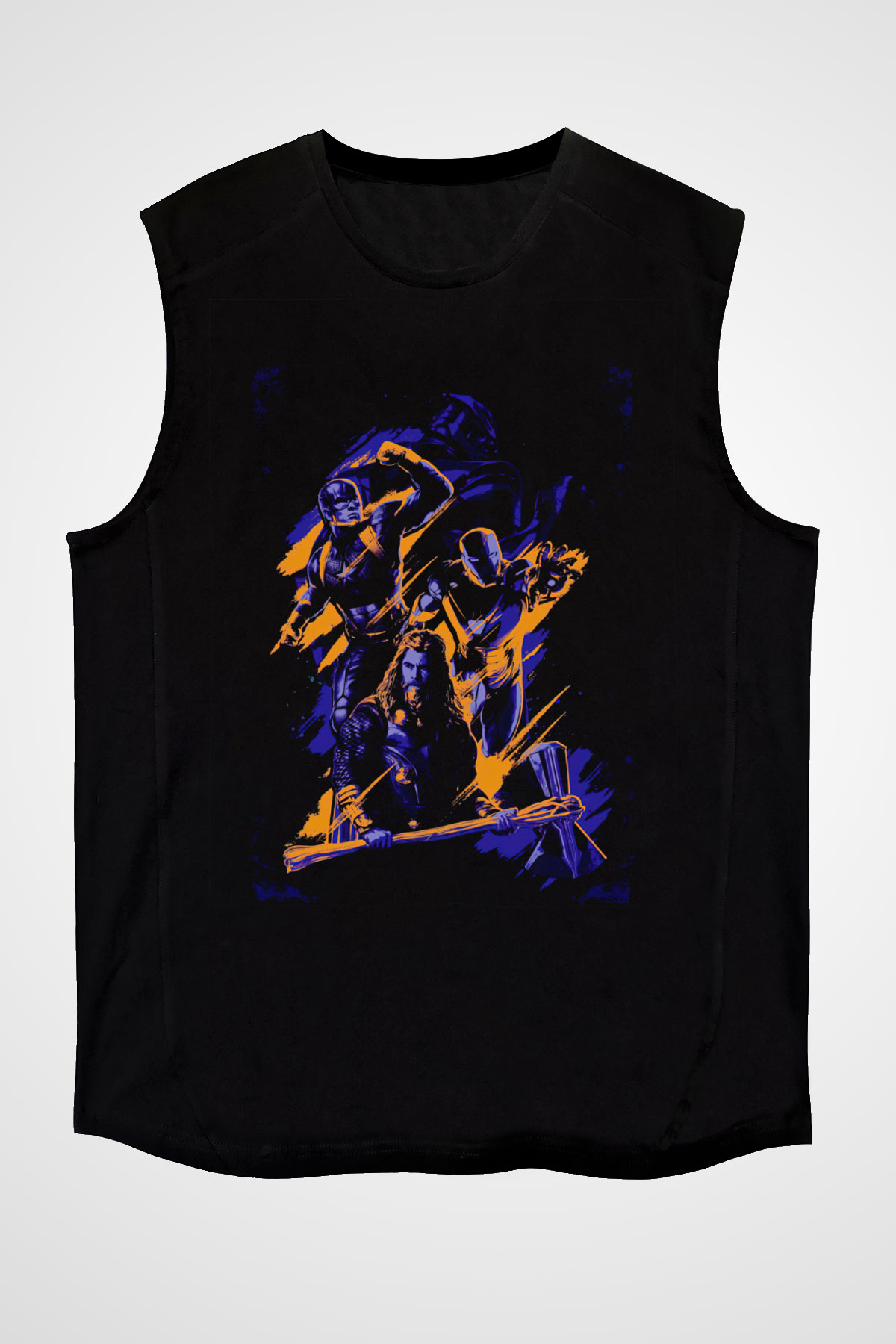 Final Fight Siyah Unisex  Kolsuz Tişört