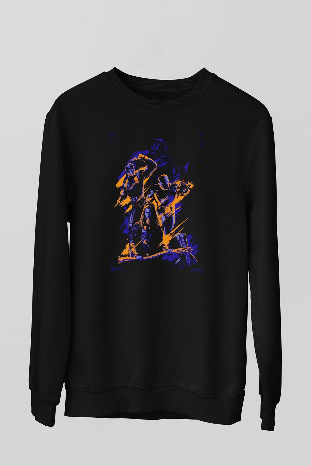Final Fight Siyah Unisex  Sweatshirt