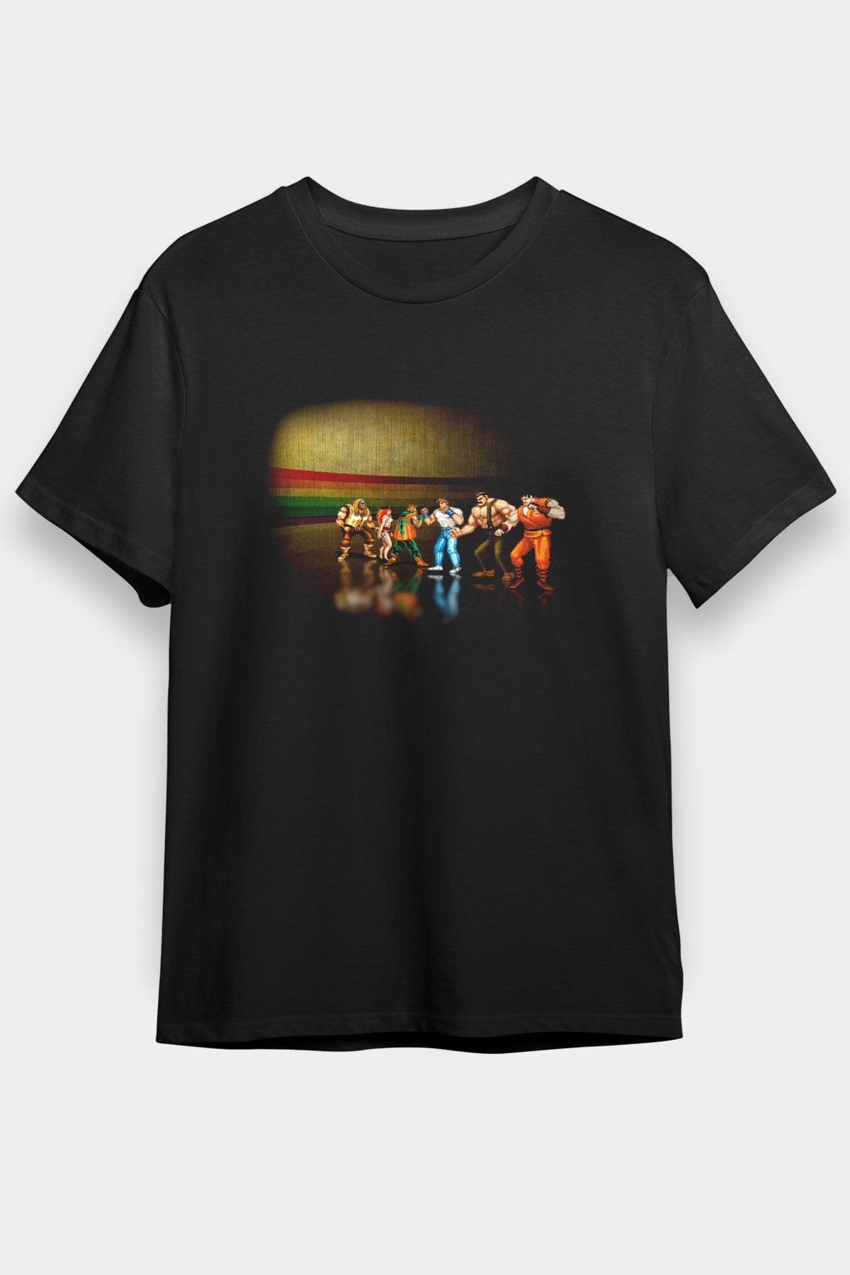 Final Fight Siyah Unisex Tişört