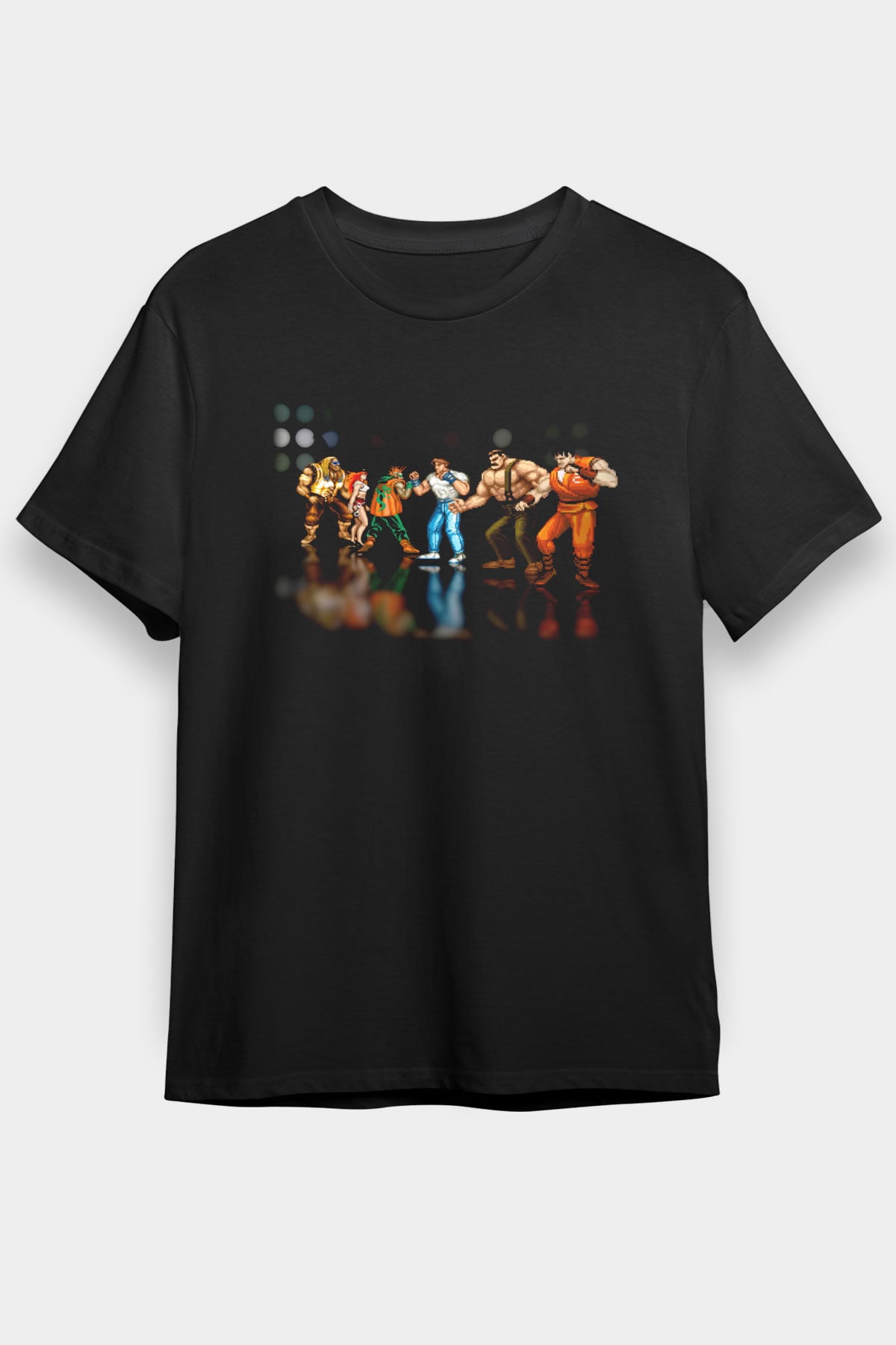 Final Fight Siyah Unisex Tişört