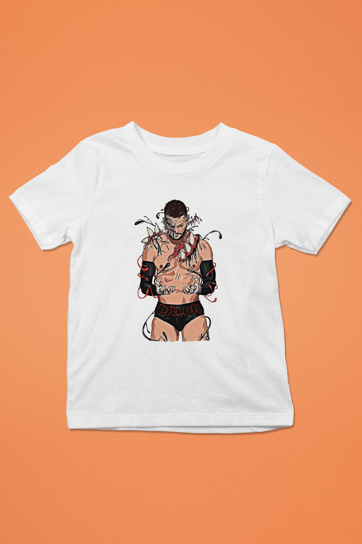 Finn Balor Baskılı Beyaz Unisex Beyaz Çocuk Tişört - Tshirt