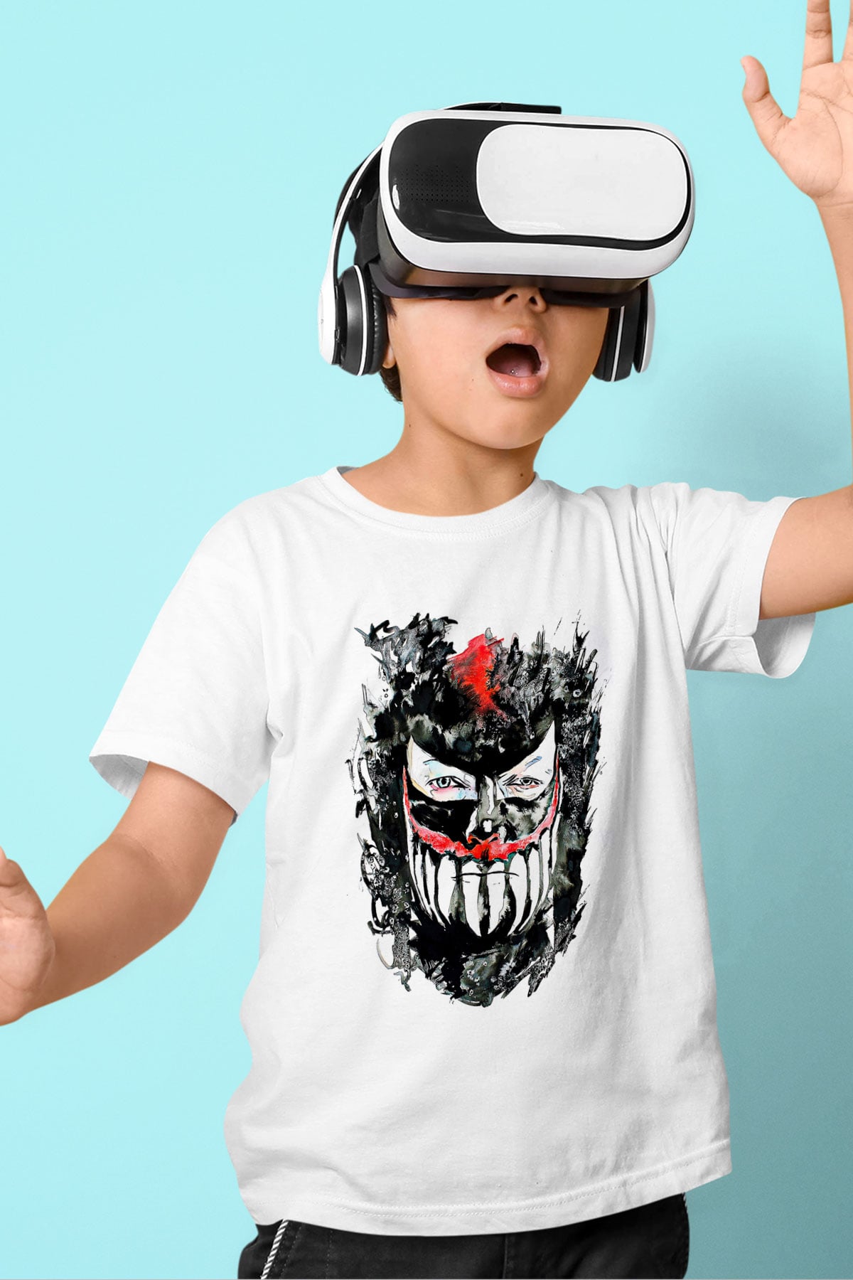 Finn Balor Baskılı Beyaz Unisex Beyaz Çocuk Tişört - Tshirt