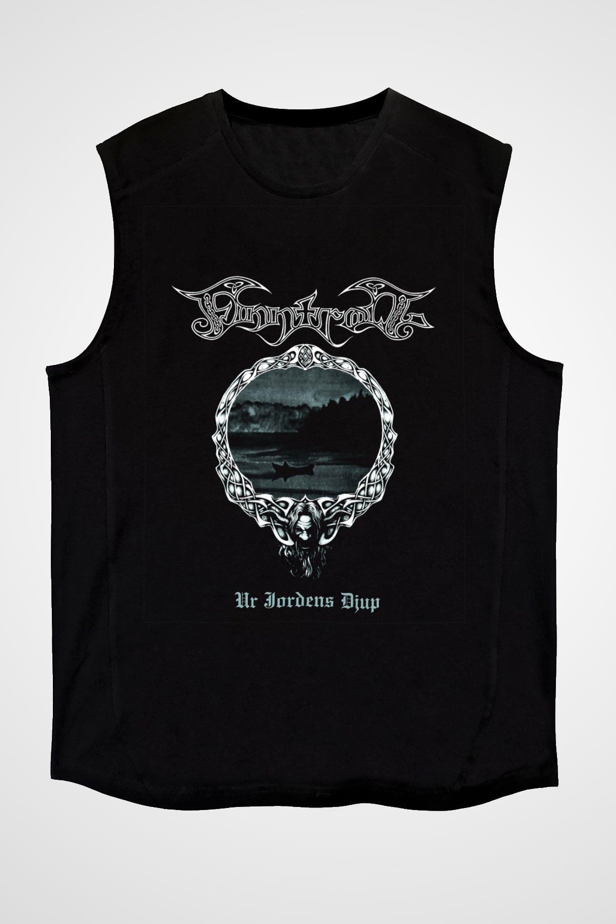 Finntroll Baskılı Unisex Siyah Kolsuz Tişört