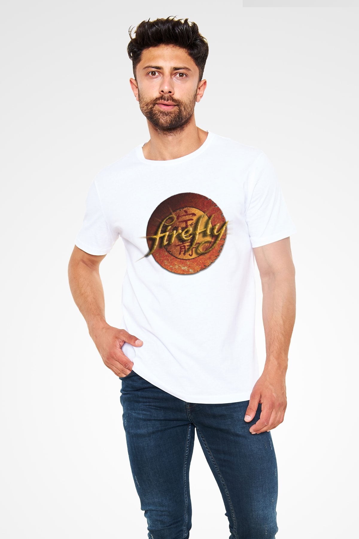Firefly Beyaz Unisex Tişört T-Shirt