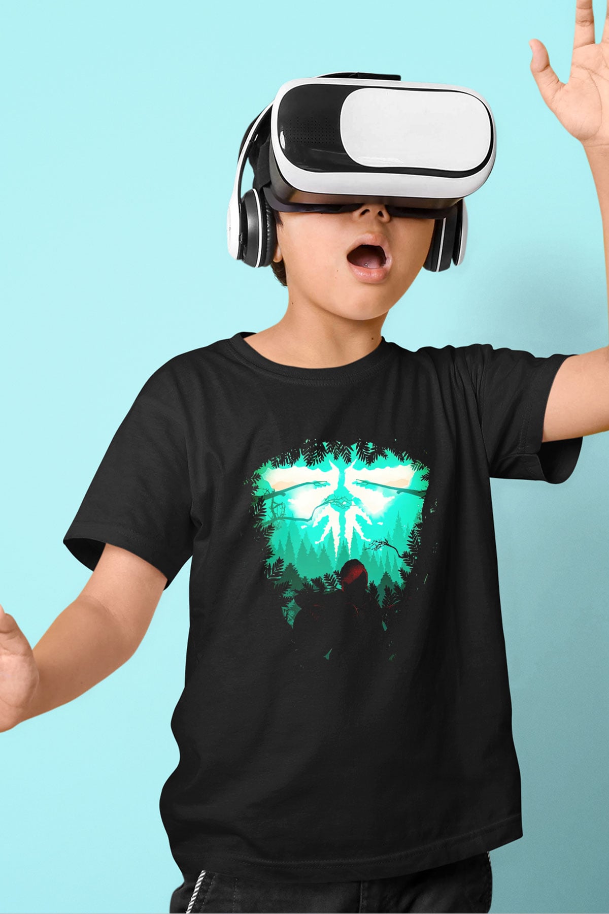 Firefly Siyah Unisex Çocuk Tişört