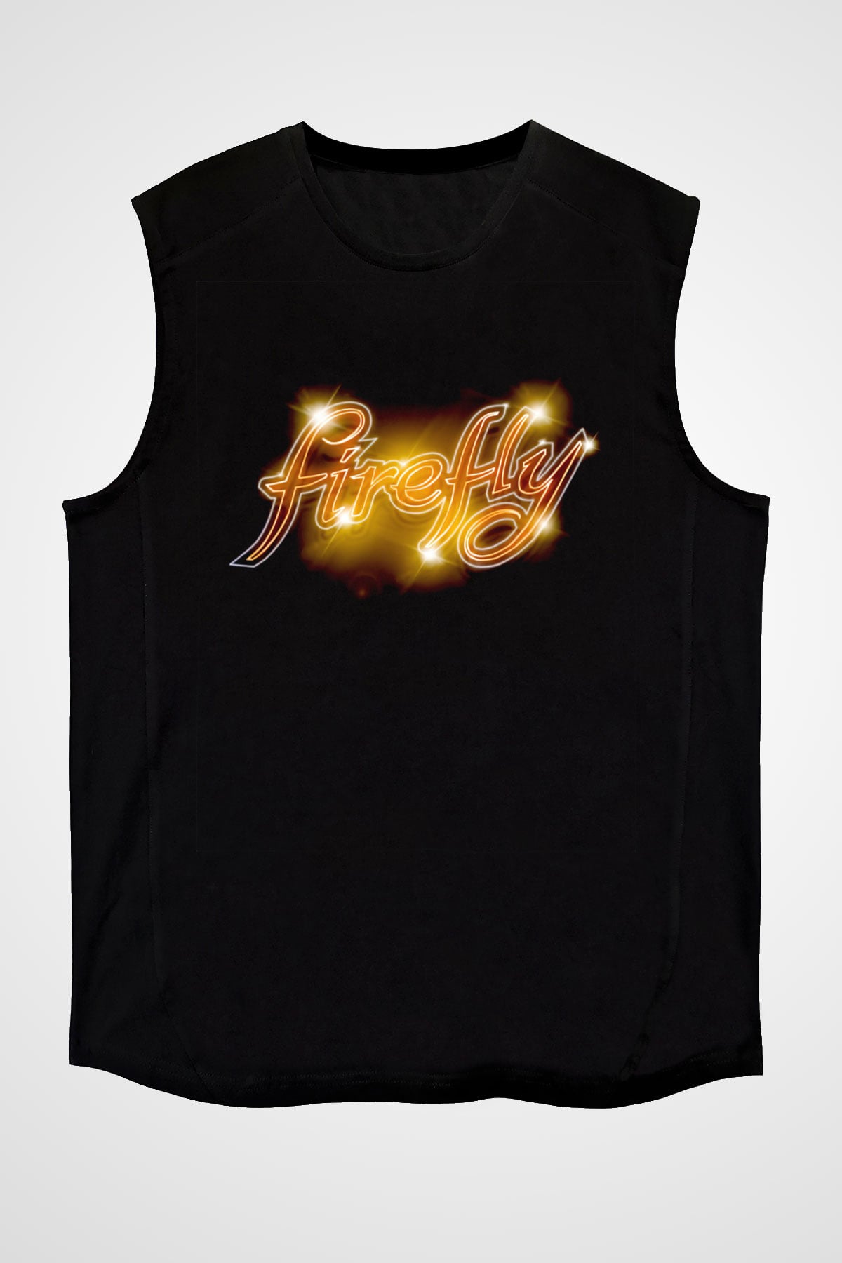 Firefly Siyah Unisex Kolsuz Tişört