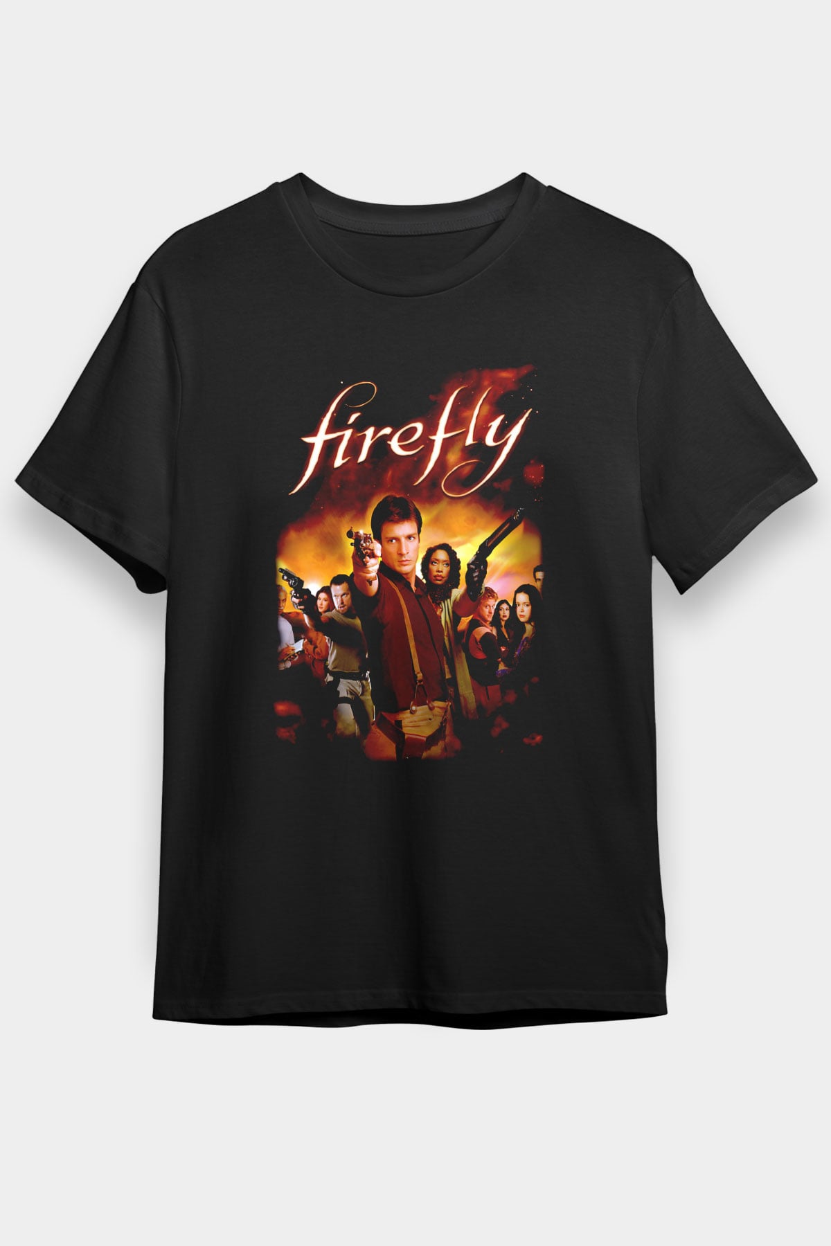 Firefly Siyah Unisex Tişört T-Shirt