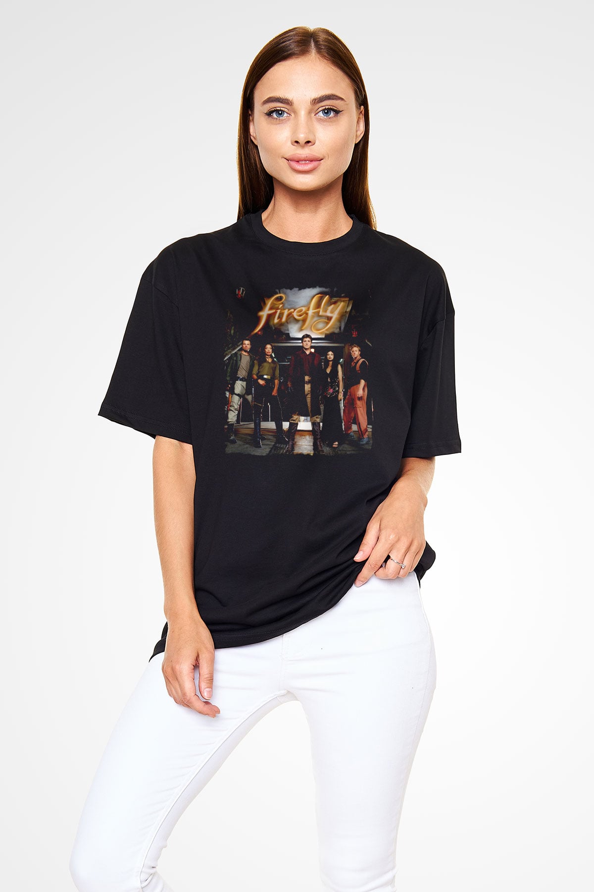 Firefly Siyah Unisex Tişört T-Shirt