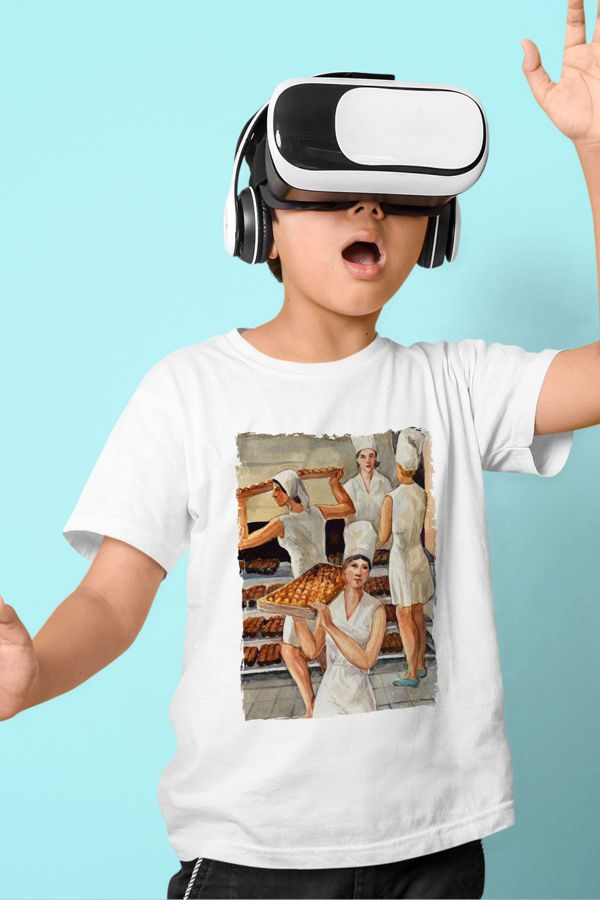 Fırıncı Beyaz Unisex Çocuk Tişört