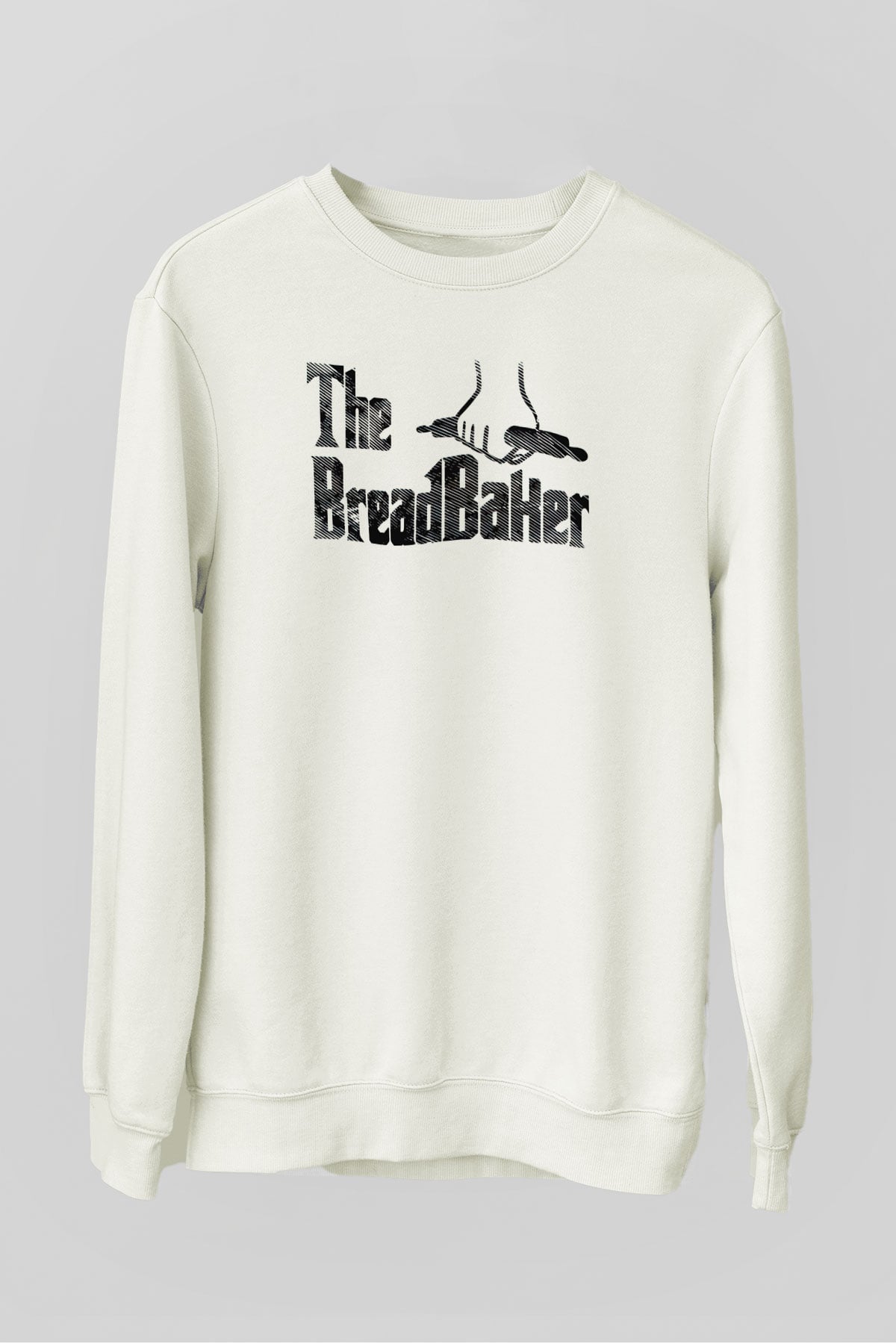 Fırıncı Beyaz Unisex Sweatshirt