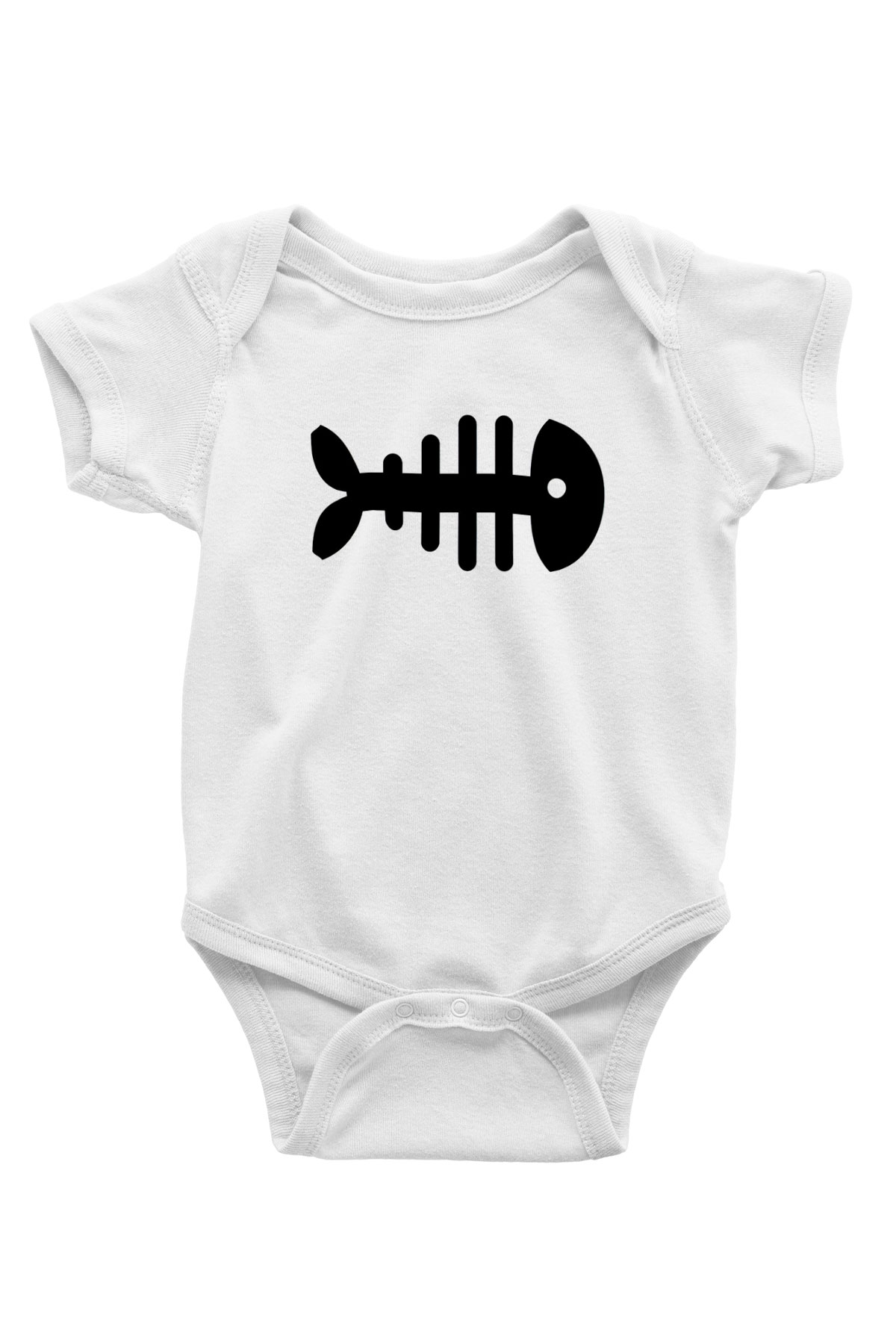 Fishbone Beyaz Bebek Body - Zıbın