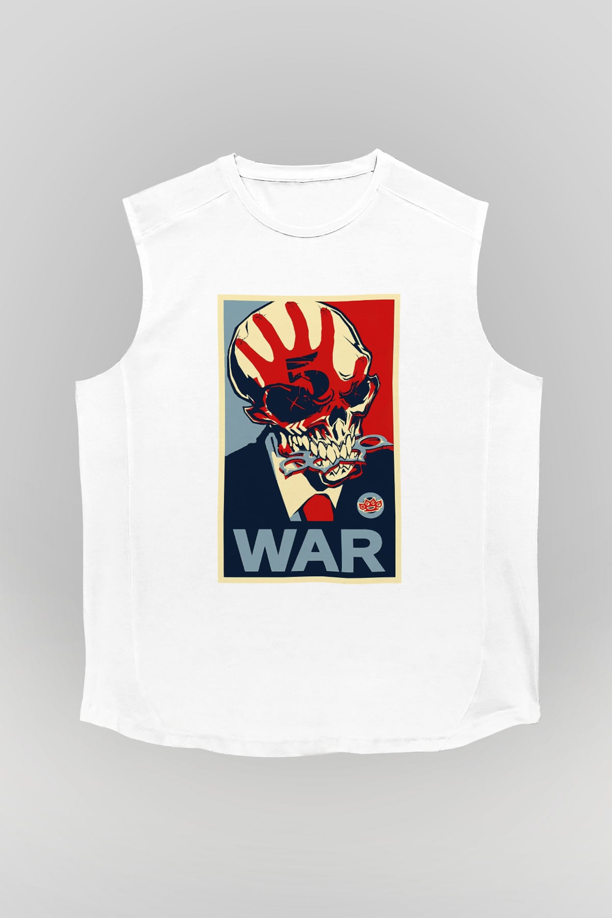 Five Finger Death Punch Beyaz Unisex Kolsuz Tişört