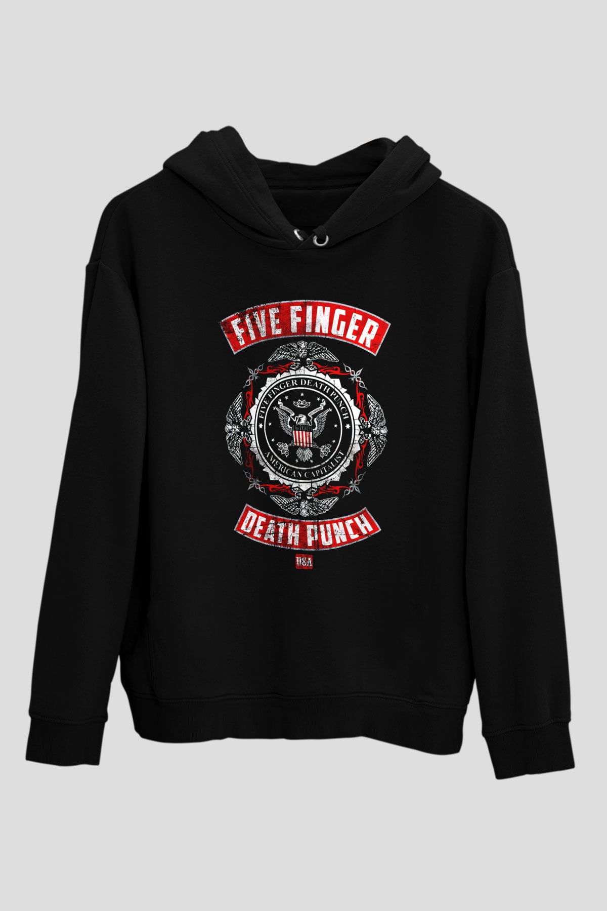 Five Finger Death Punch Siyah Unisex Hoodie