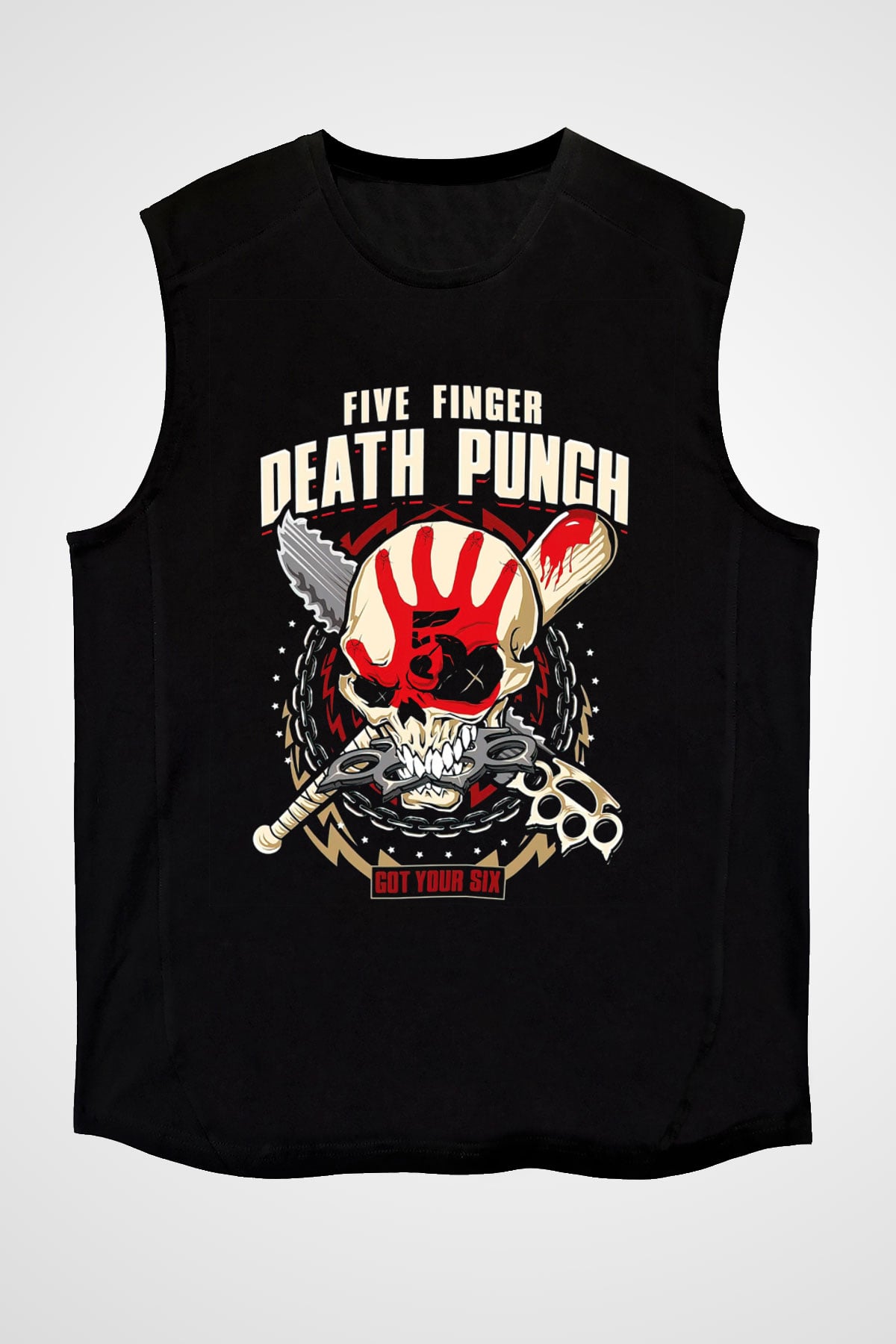 Five Finger Death Punch Siyah Unisex Kolsuz Tişört