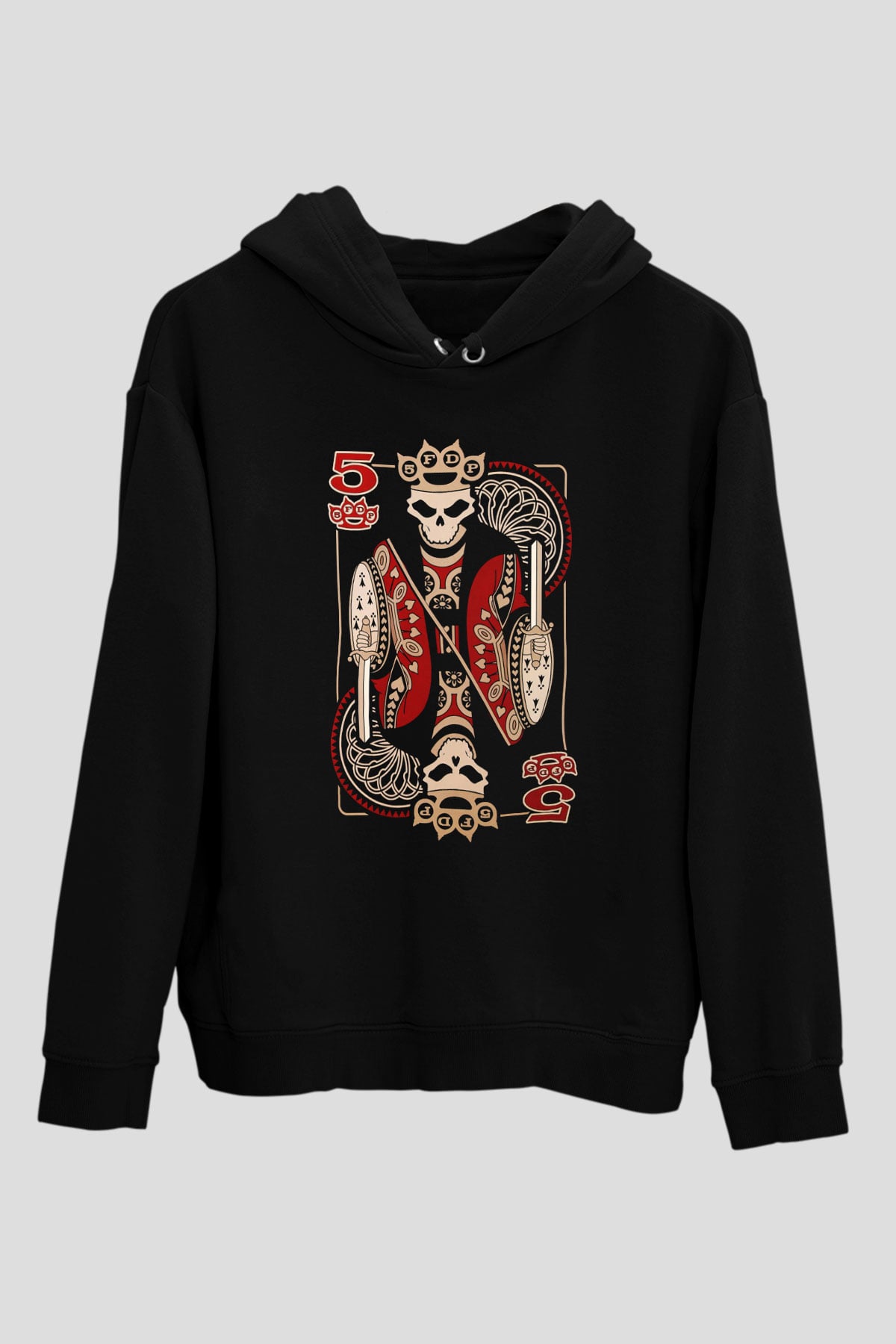 Five Finger Death Punch Siyah Unisex Kapüşonlu Sweatshirt