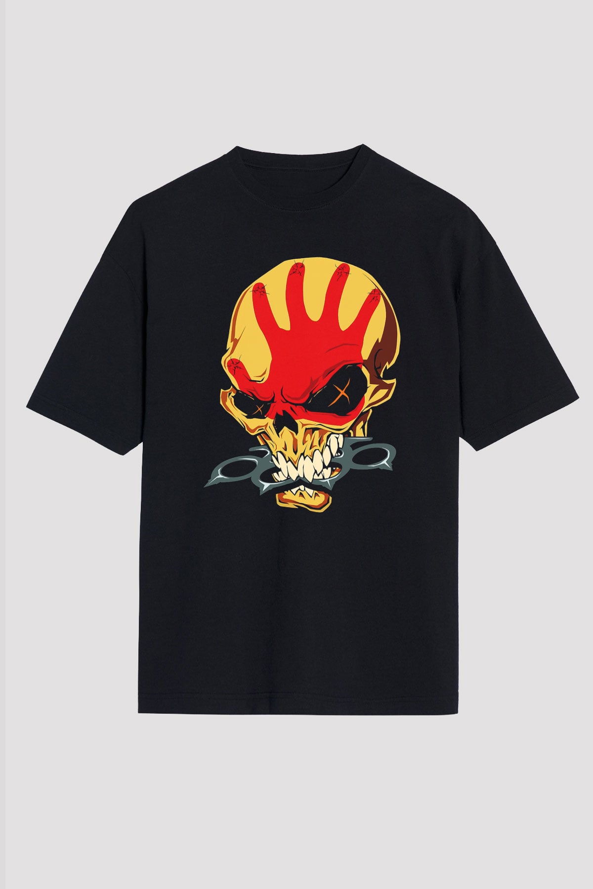 Five Finger Death Punch Siyah Unisex Oversize Tişört T-Shirt