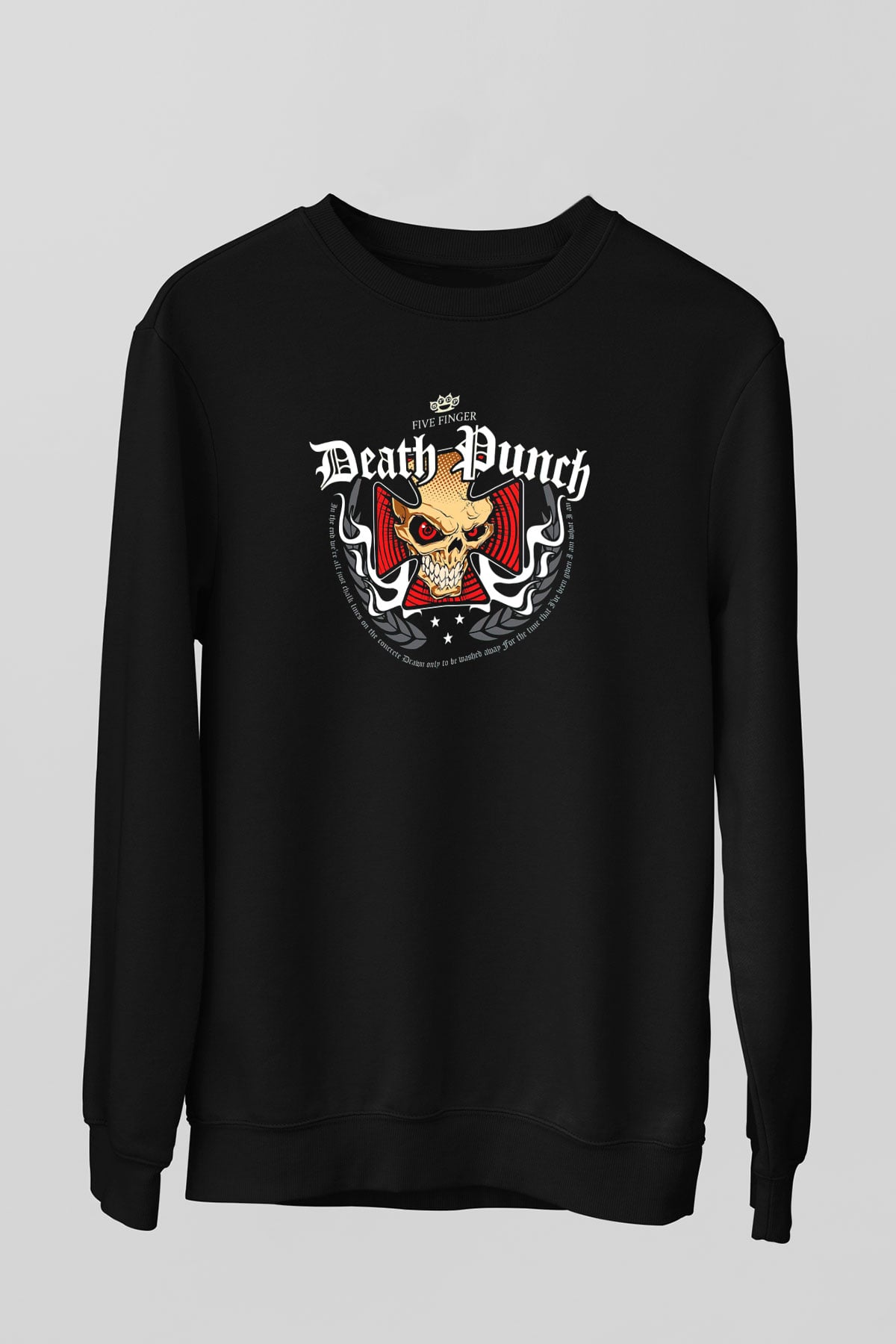 Five Finger Death Punch Siyah Unisex Sweatshirt