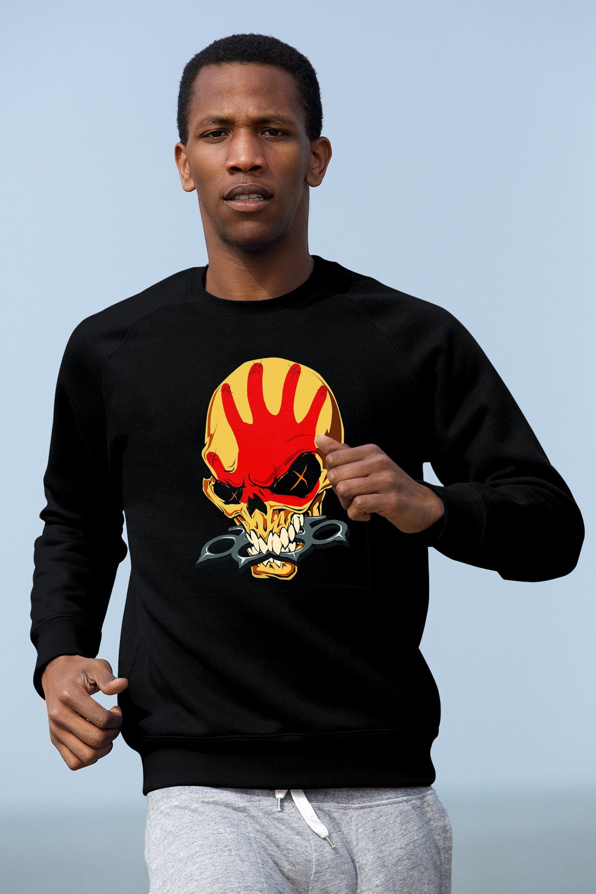 Five Finger Death Punch Siyah Unisex Sweatshirt