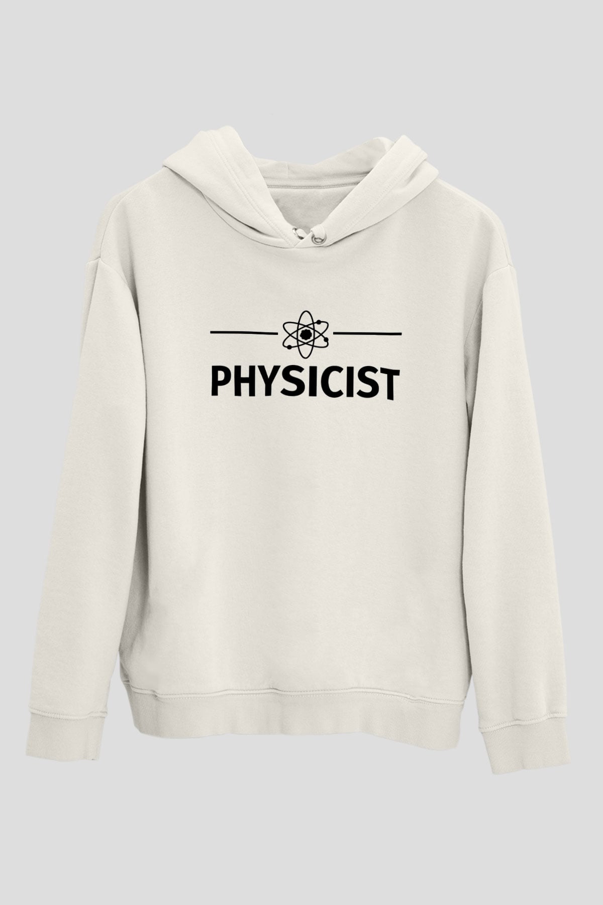 Fizikçi Beyaz Unisex Hoodie