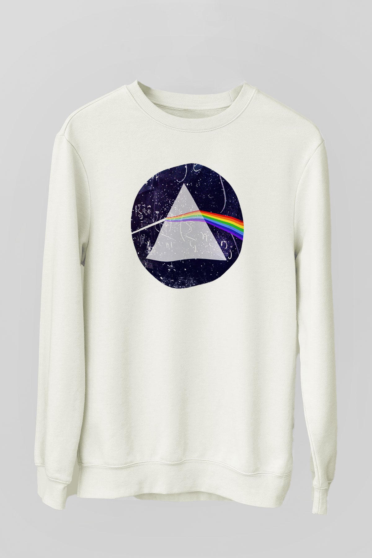 Fizikçi Beyaz Unisex Sweatshirt