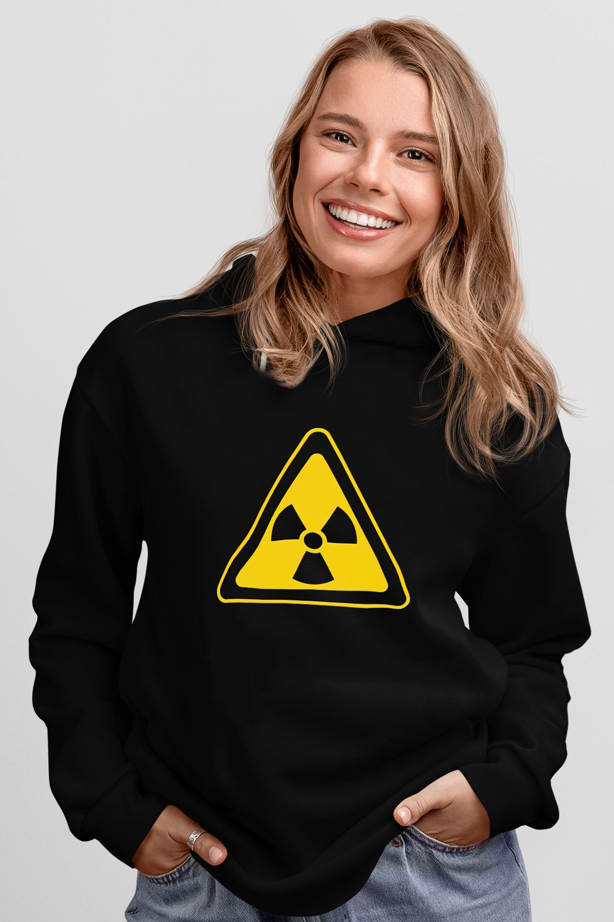 Fizikçi Siyah Unisex Kapüşonlu Sweatshirt