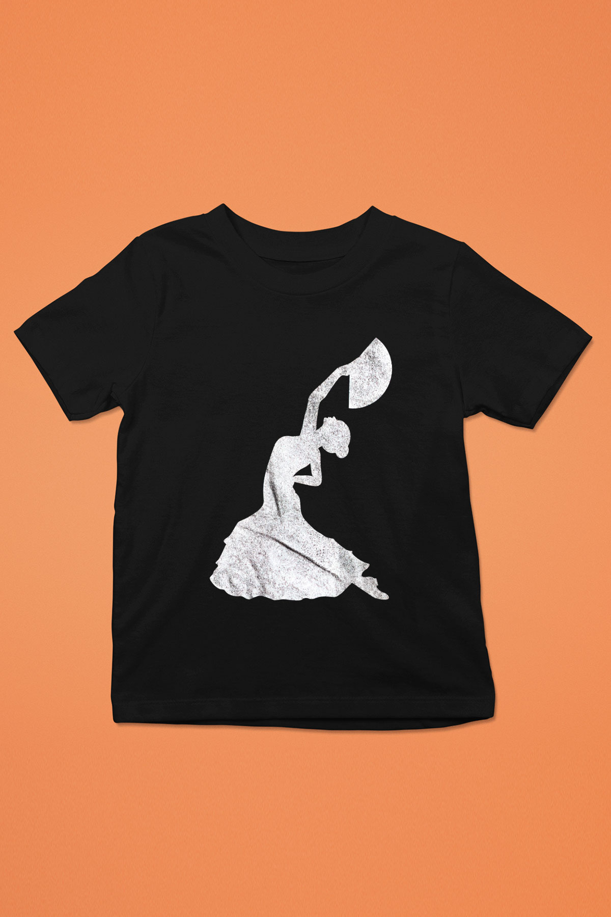 Flamenko Siyah Unisex Çocuk Tişört