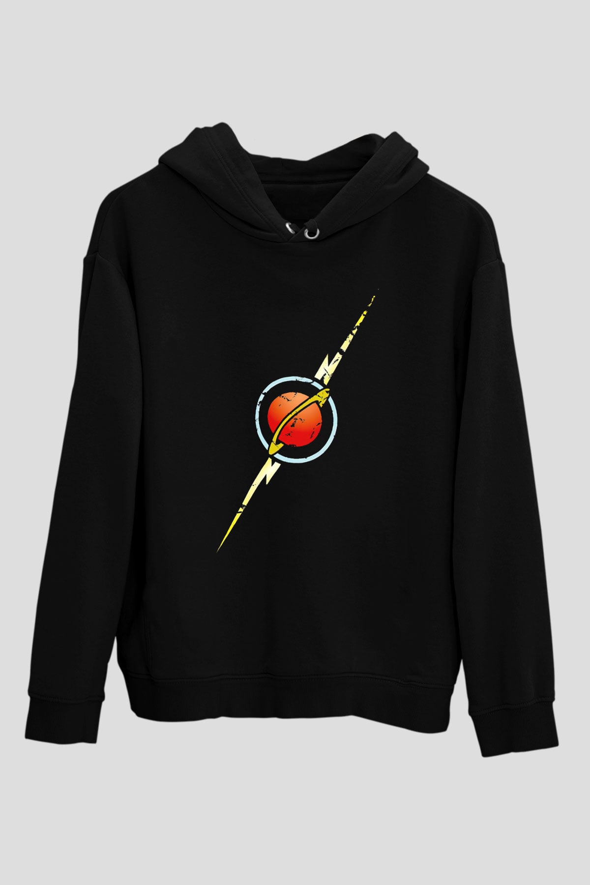 Flash Gordon Siyah Unisex Hoodie