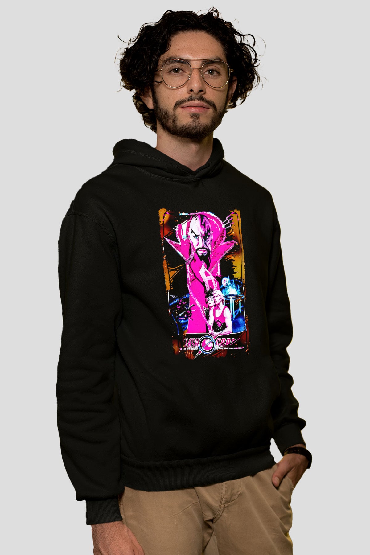 Flash Gordon Siyah Unisex Hoodie