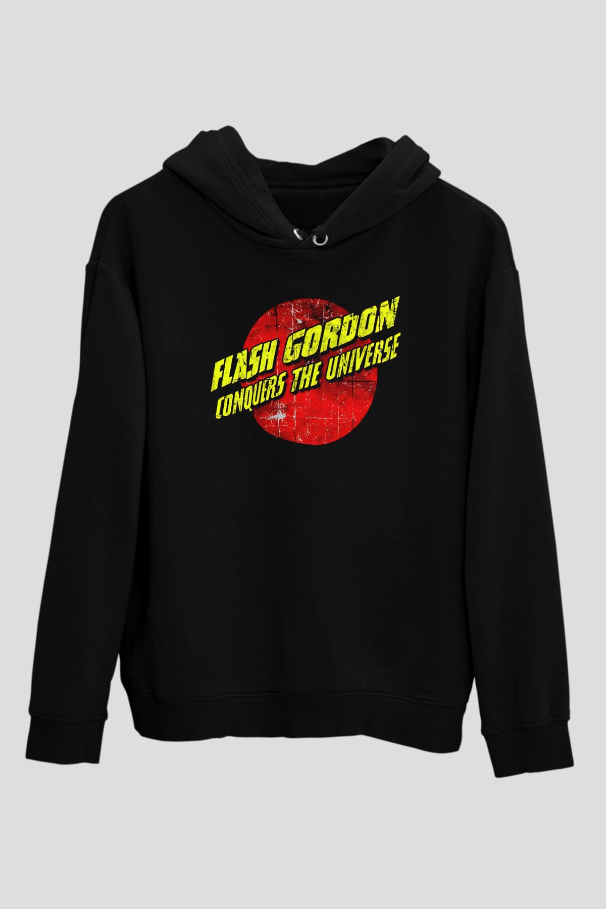 Flash Gordon Siyah Unisex Hoodie