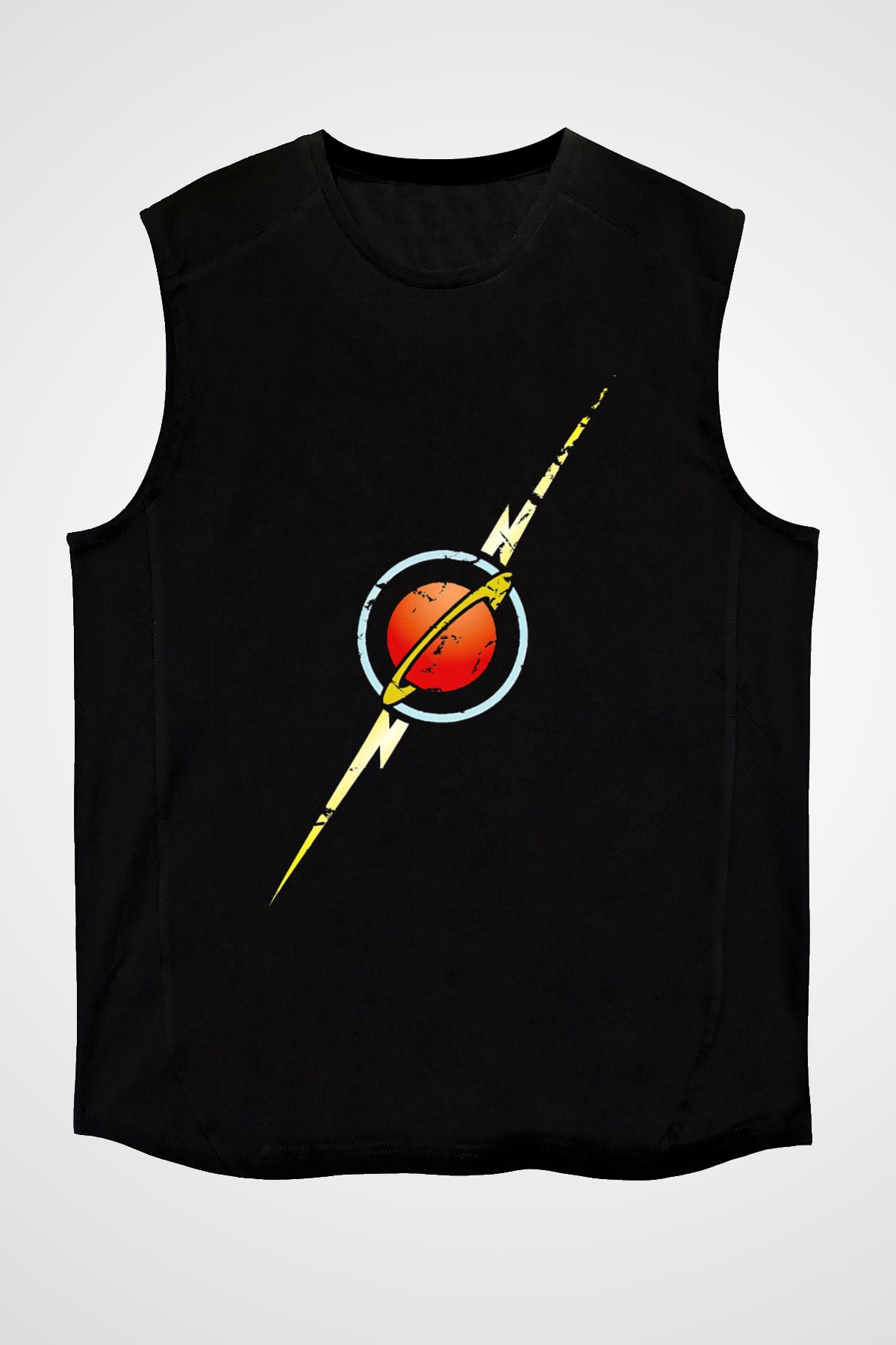 Flash Gordon Siyah Unisex  Kolsuz Tişört
