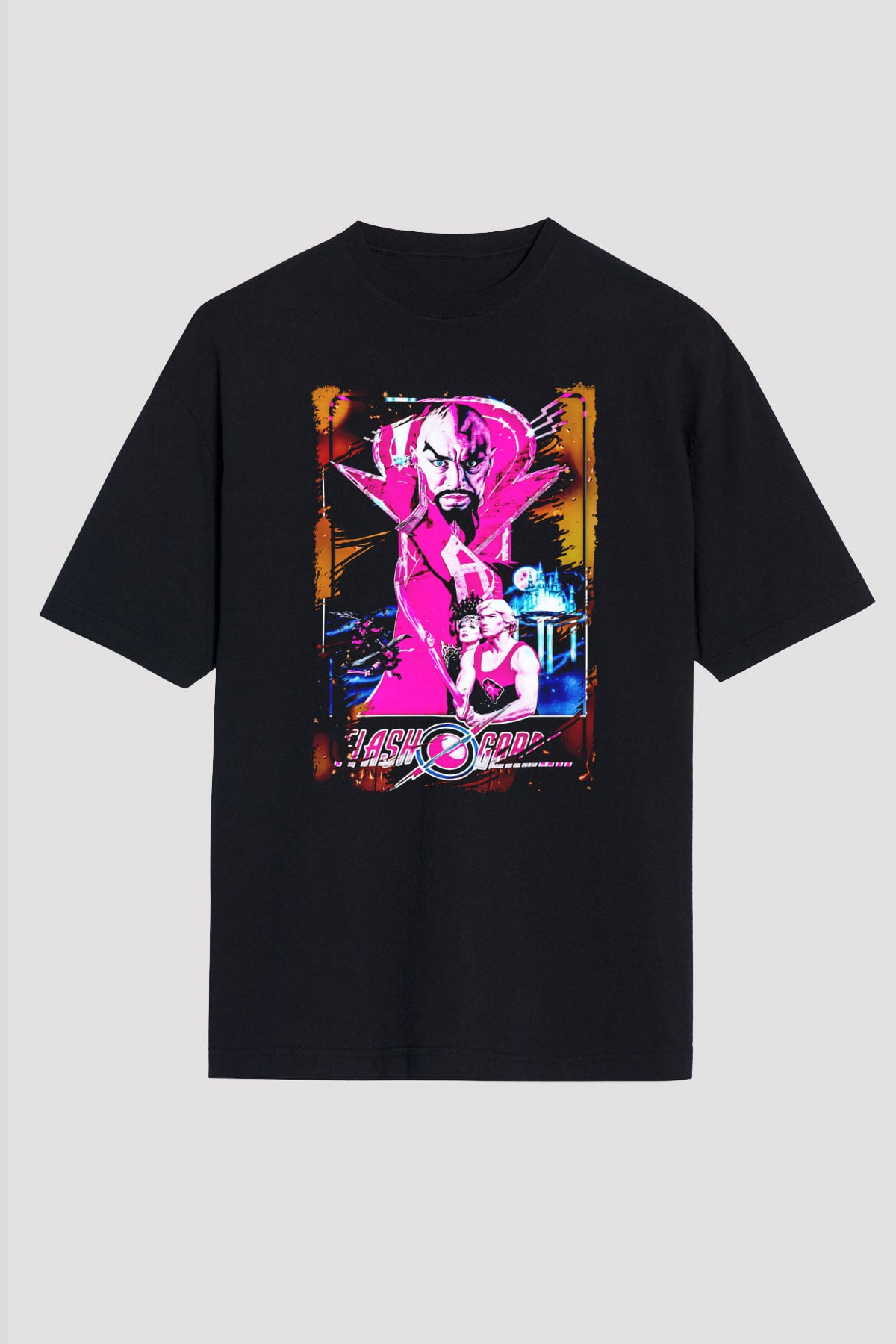 Flash Gordon Siyah Unisex Tişört